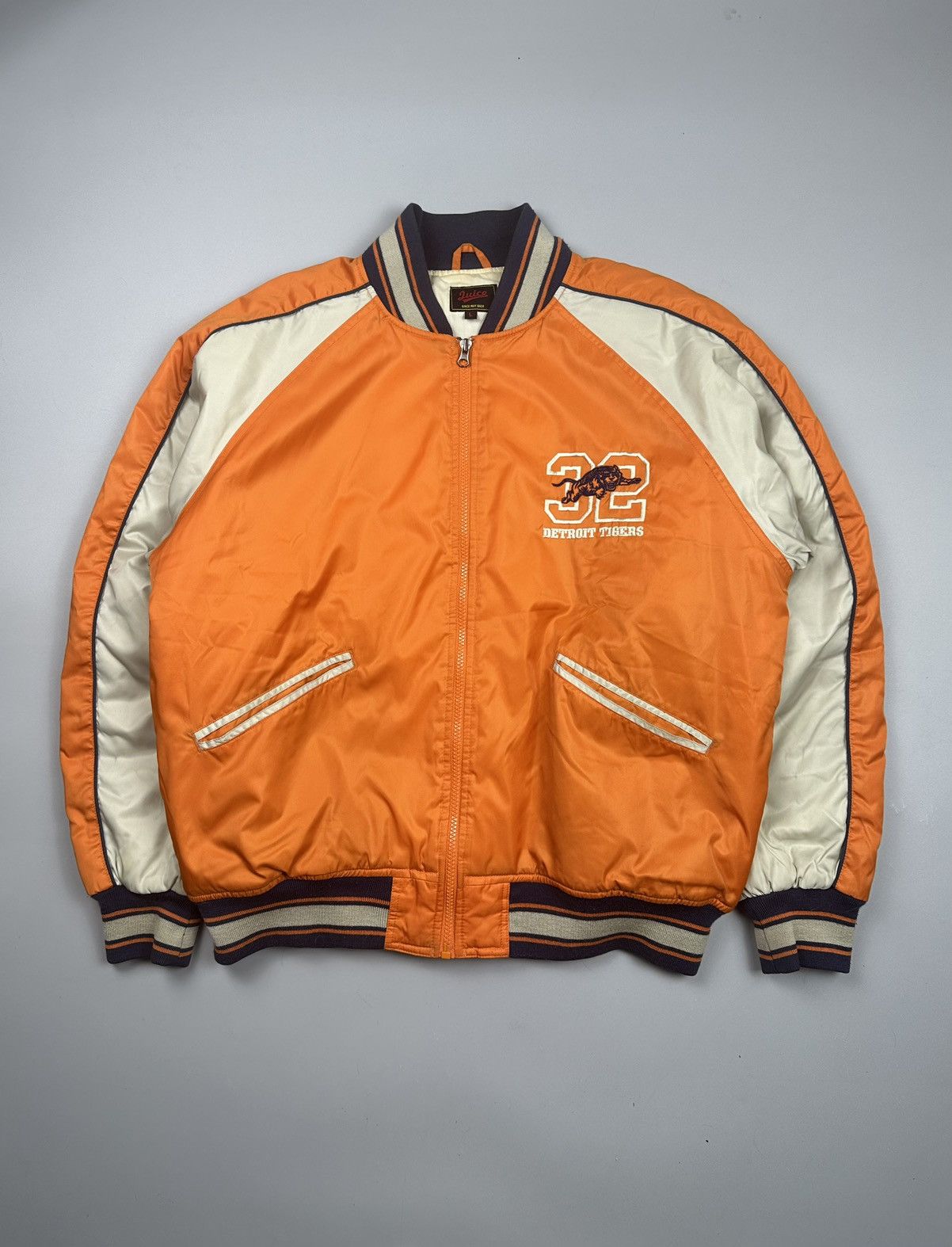 Other Vintage Detroit Tigers NBL bomber jersey Size US L / EU 52-54 / 3 - 1 Thumbnail