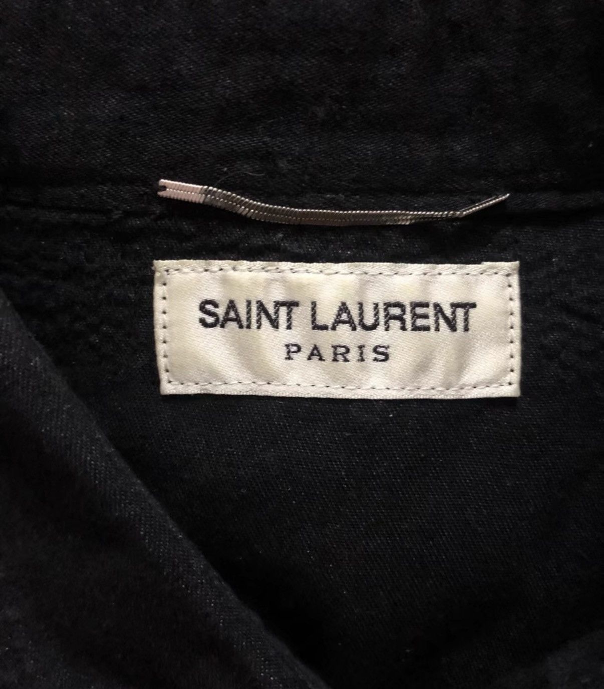 Saint Laurent Paris SLP 16SS Runway Cat's Eye Distressed Frayed Denim Shirt Size US S / EU 44-46 / 1 - 6 Thumbnail