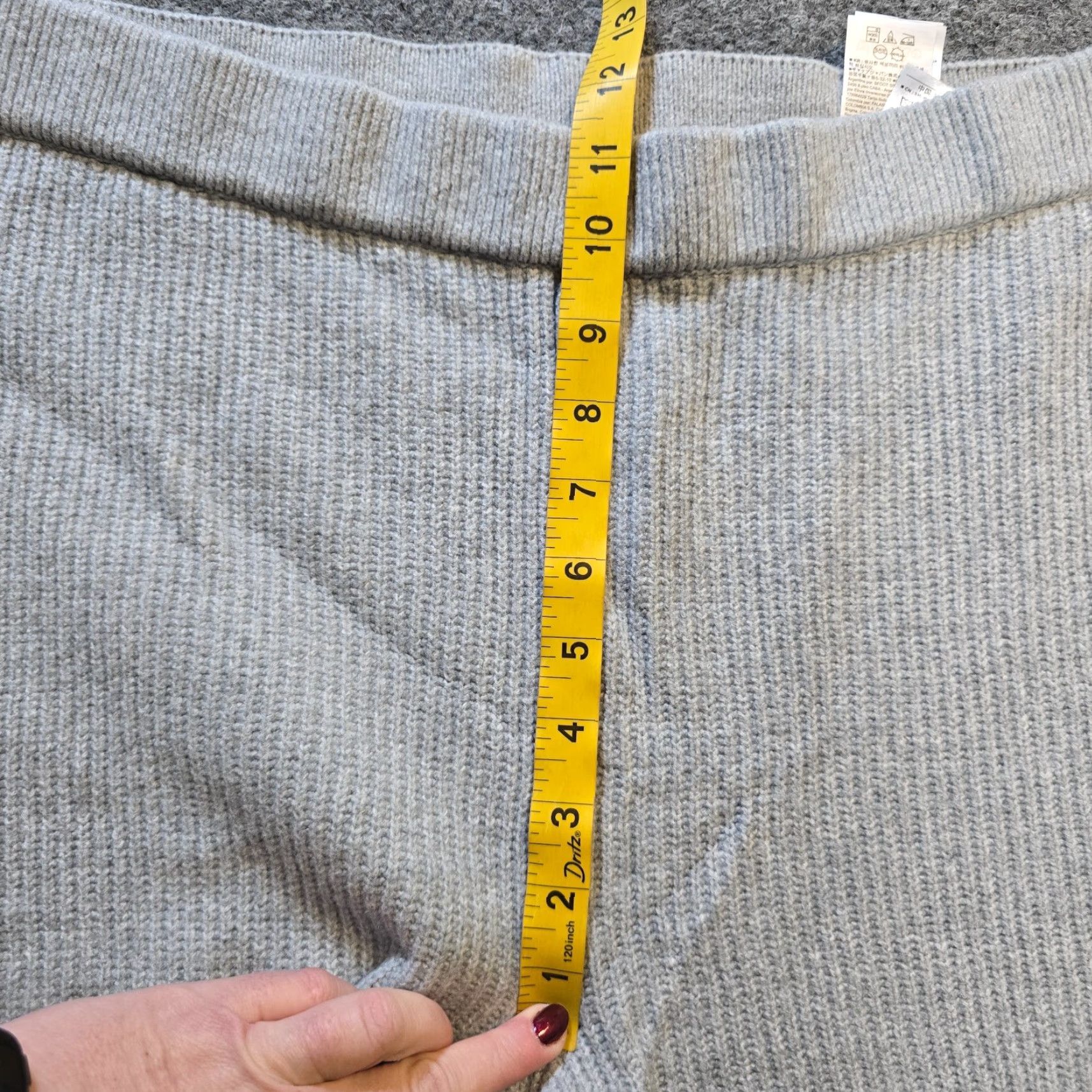 Gap VINTAGE Gap Pants Women Size Large Gray Ribbed Chunky Knit Pull On Lounge Casual Comfort Size 36" / US 14 / IT 50 - 5 Thumbnail