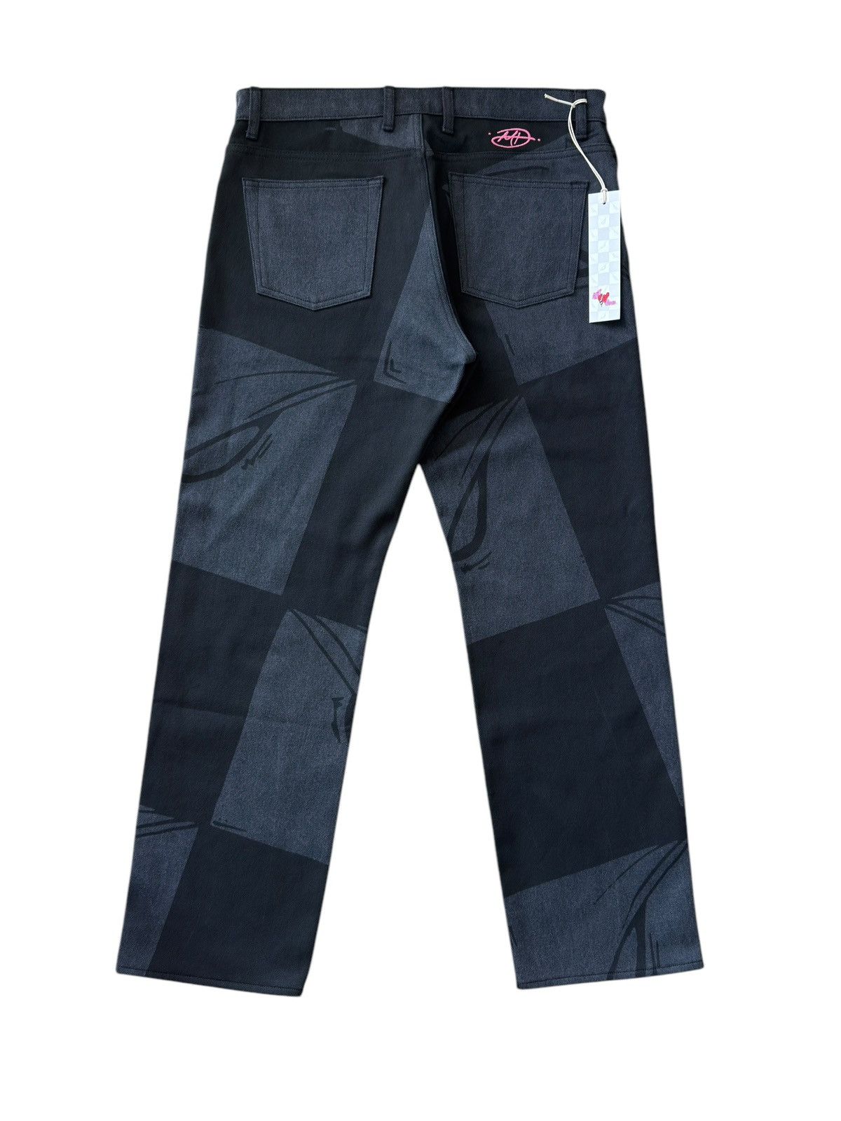 Matty Boy Matty Boy ‘99 Eyes’ Black Denim Jeans Size US 34 / EU 50 - 2 Thumbnail