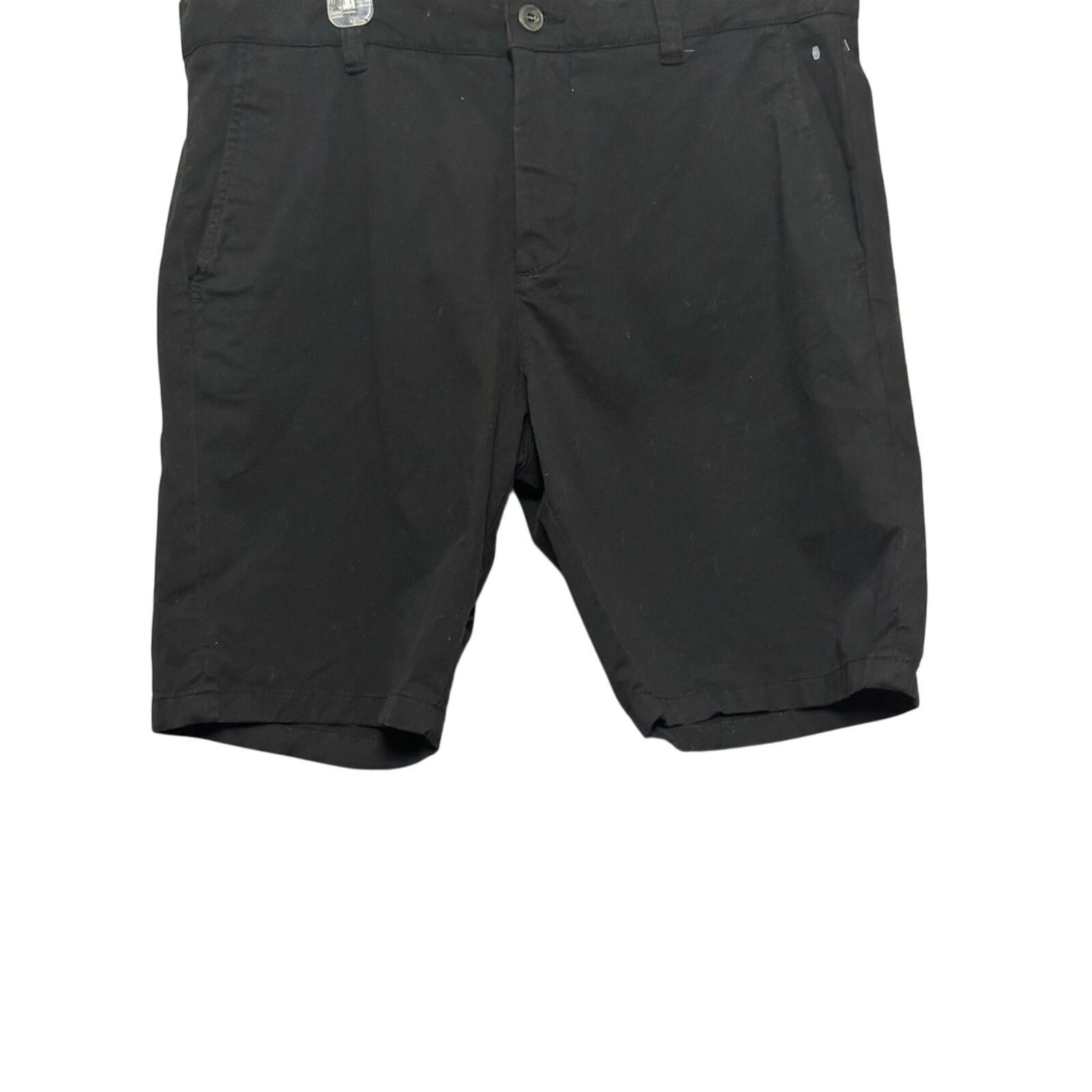 Other NNO7 Bermuda Shorts Flat Front Pockets Belt Loops Black M 34 Size US 34 / EU 50 - 4 Thumbnail