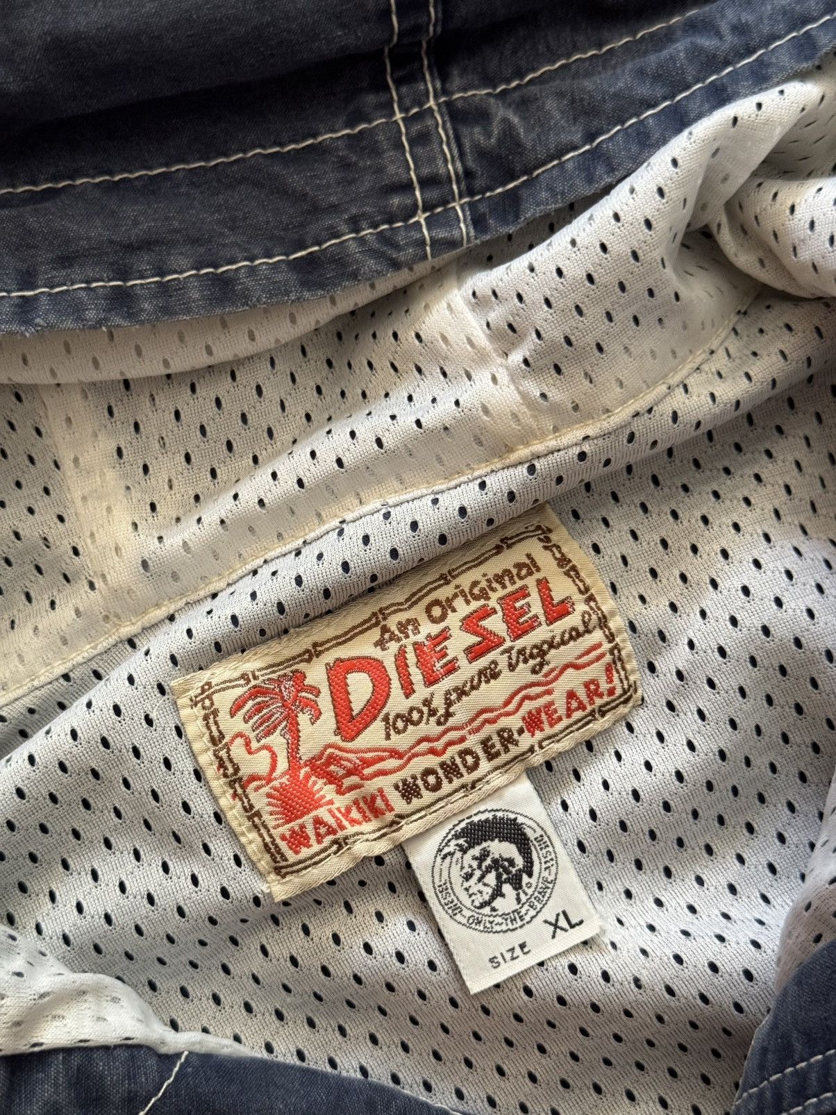 Vintage 90’s Diesel y2k Boxy Fit Japanese Baggy Jacket