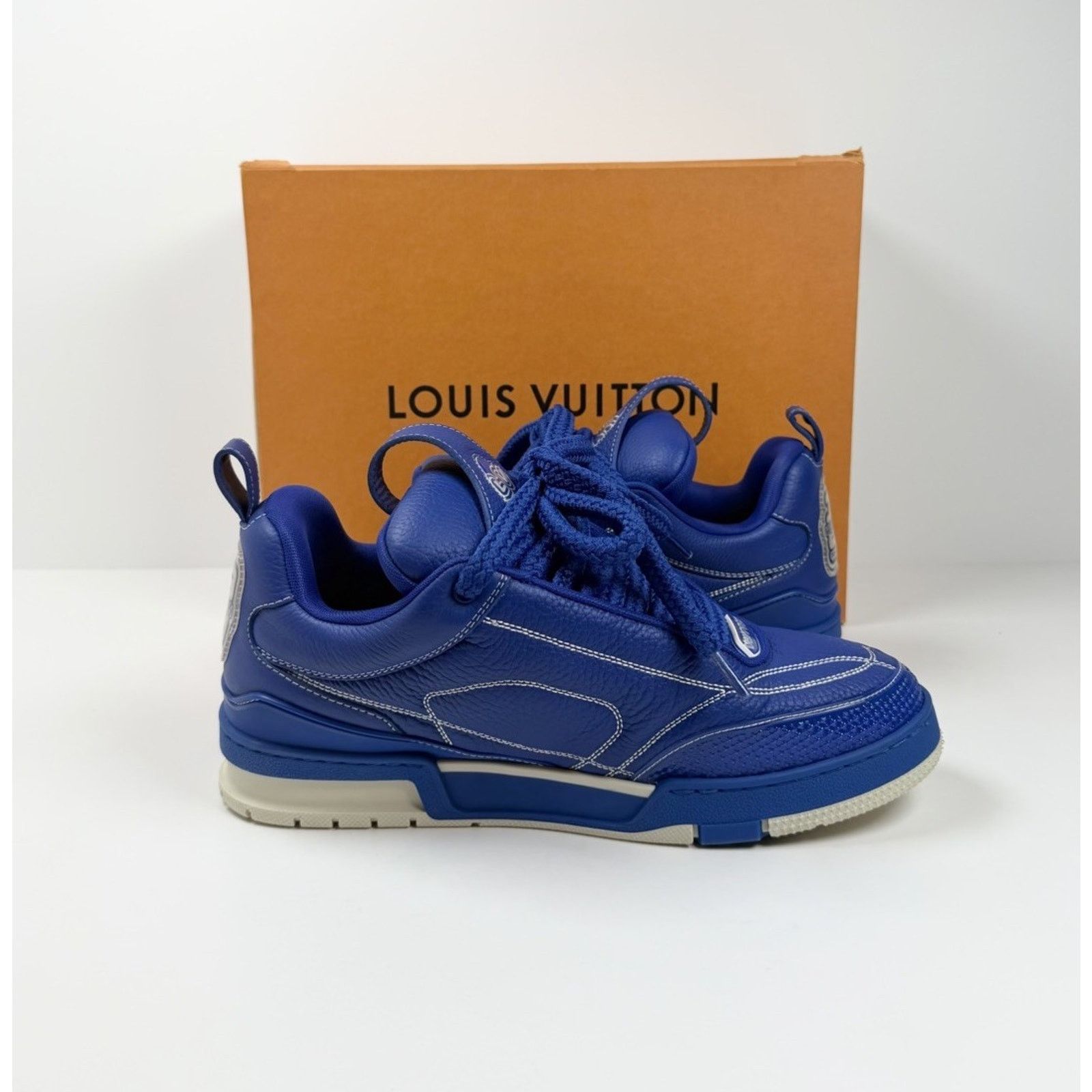 Louis Vuitton Size 9.5LV/10.5US - Louis Vuitton Skate Leather Sneakers Size US 10.5 / EU 43-44 - 5 Thumbnail