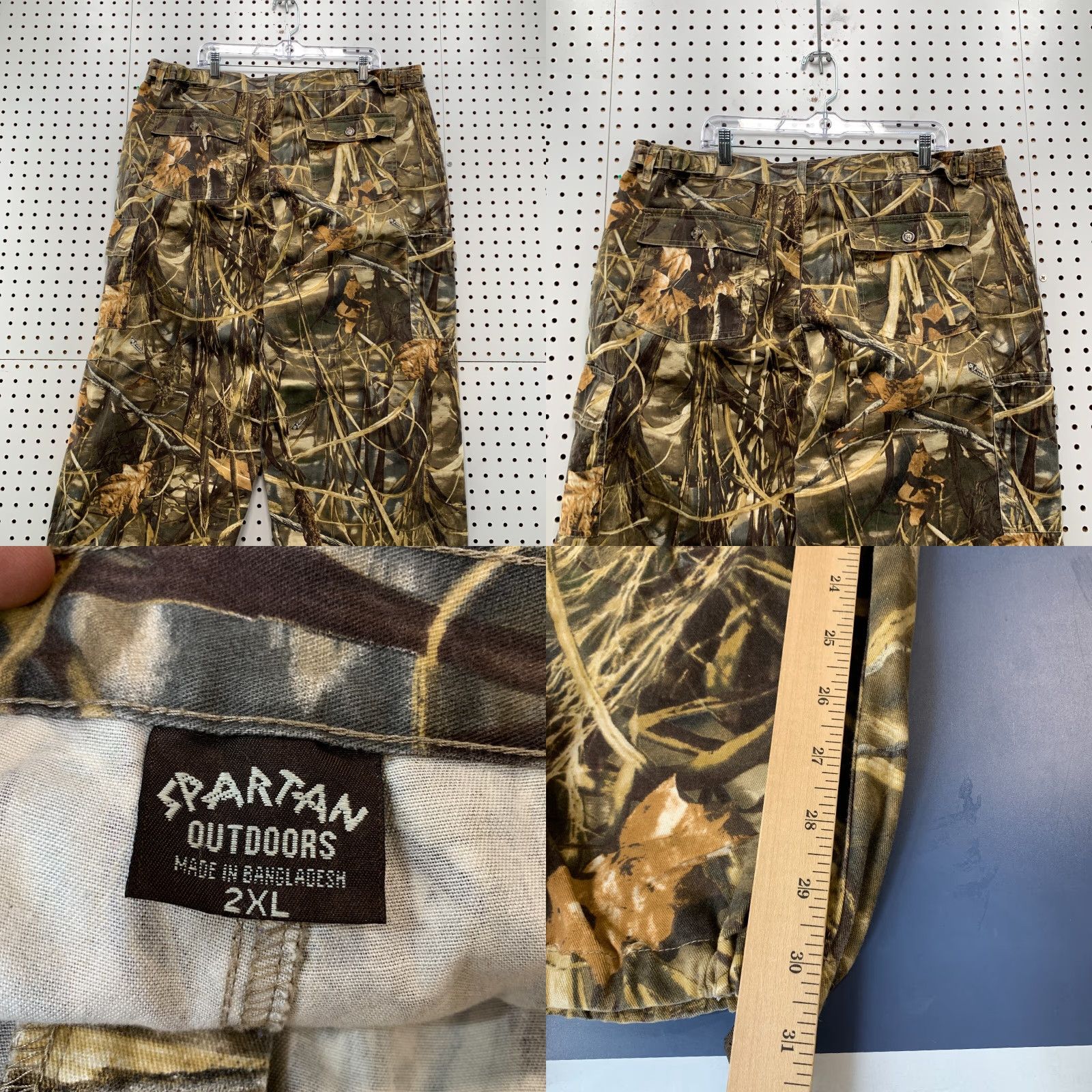 Vintage VINTAGE Spartan Outdoor Camouflage Hunt Pants Mens 2XL 41x30.5 Brown Hunting Camouflage Pants Size US 39 - 9 Thumbnail