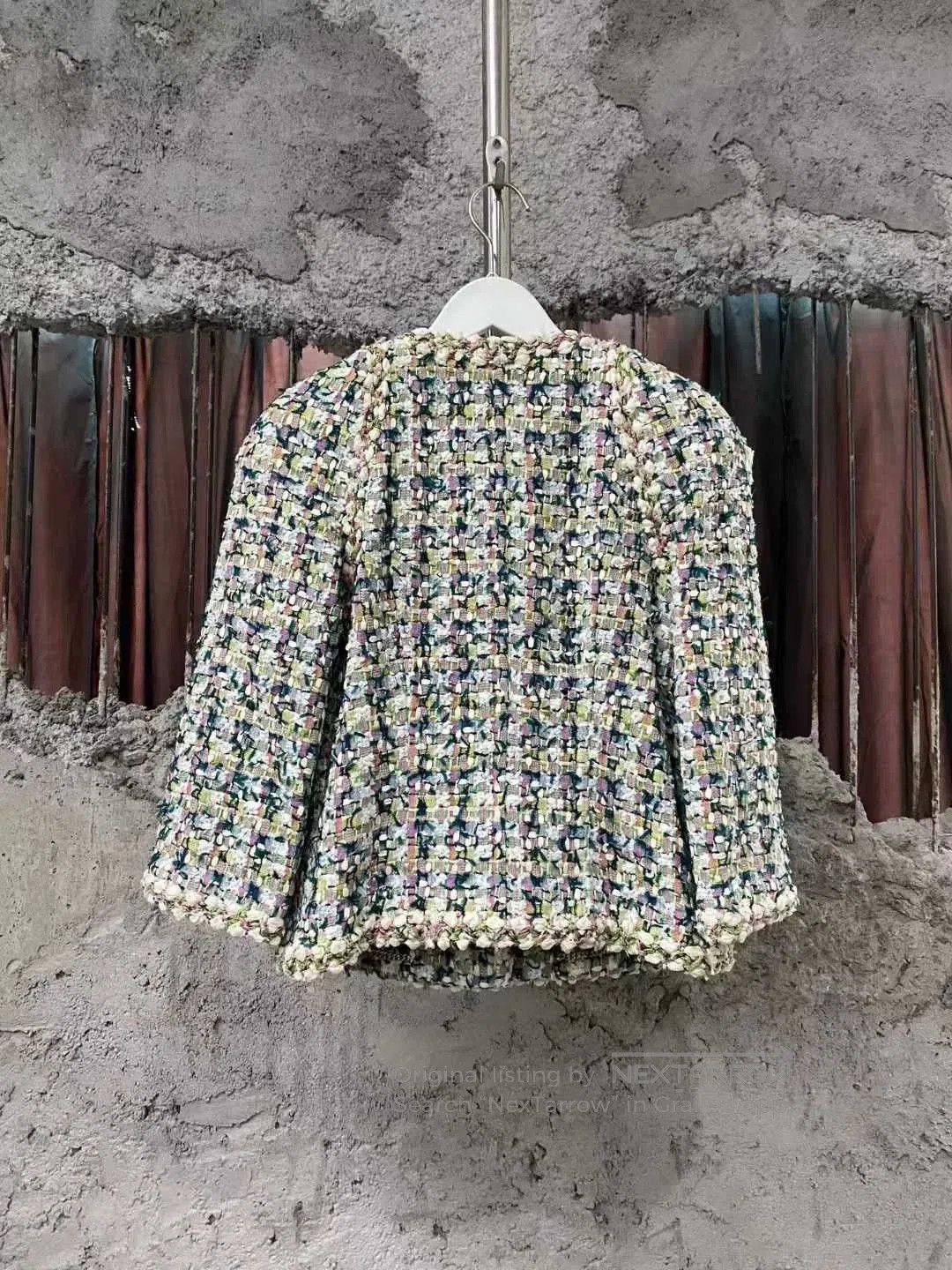 Chanel Chanel Greek Tweed Jacket in Pastel Colors. Size S / US 4 / IT 40 - 2 Thumbnail