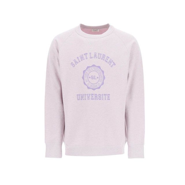 Saint Laurent Paris o1bcso1str1024 Universite sweatshirt in Pink Size US XL / EU 56 / 4 - 1 Preview