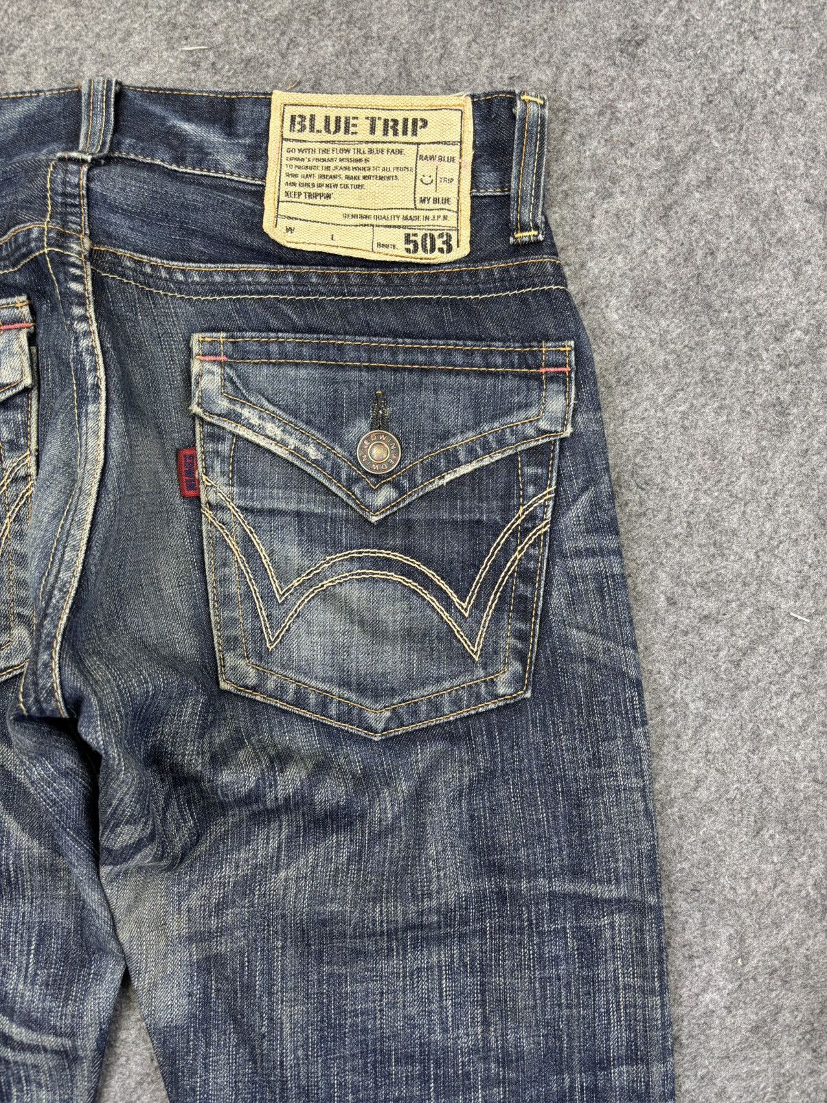 Edwin 💥Flare💥Insane Edwin 90s Style Raw Fades Flare Denim F938 Size US 32 / EU 48 - 8 Thumbnail