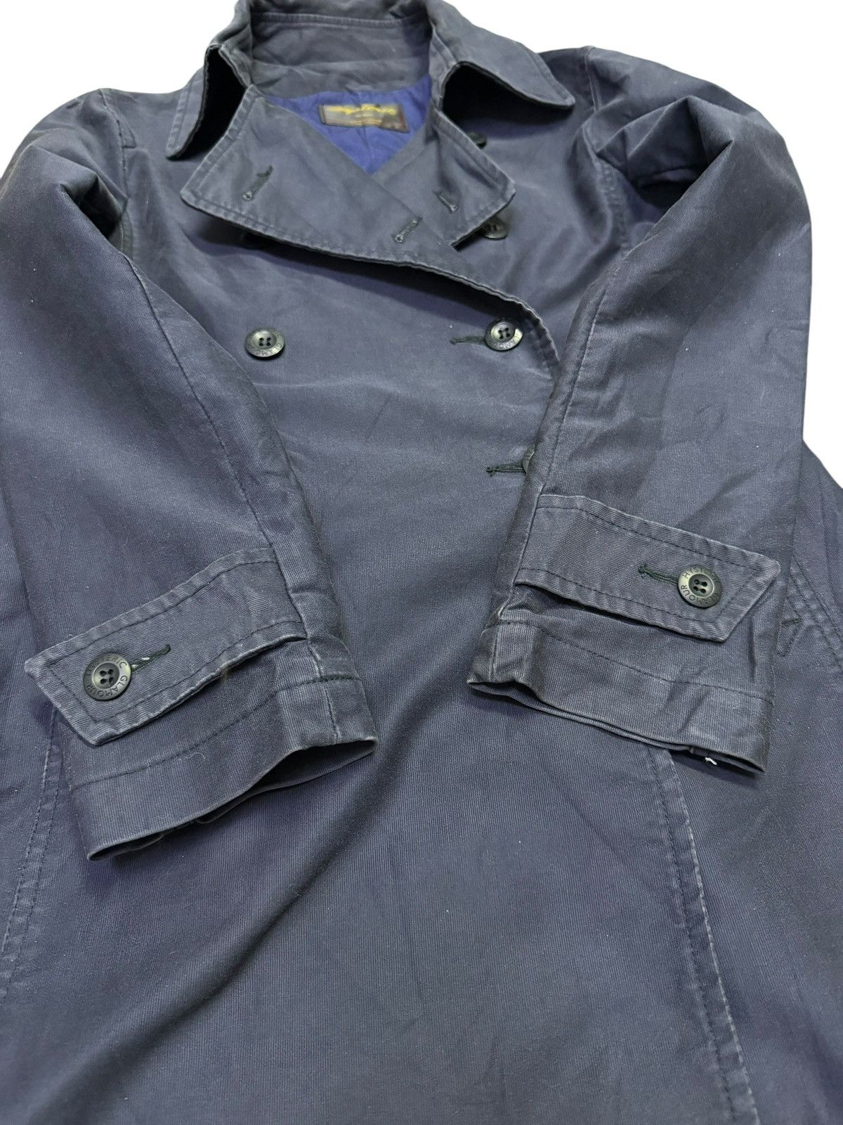 Hysteric Glamour Hysteric Glamour Navy Blue Trench Coat Size S / US 4 / IT 40 - 7 Thumbnail