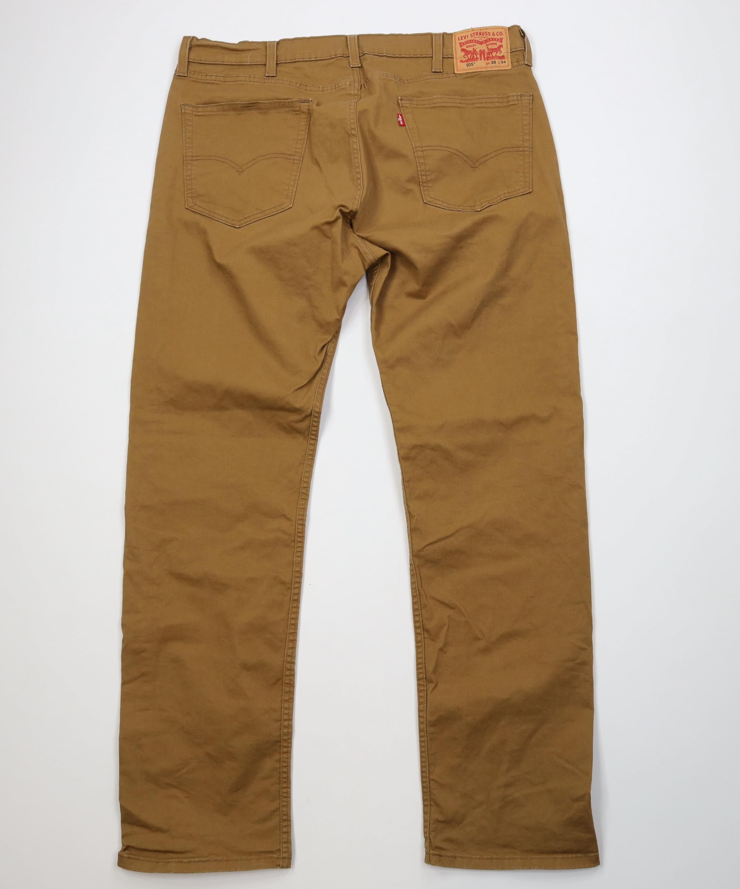 Levi's Vintage Y2K Levis 505 Stretch Regular Straight Leg Jeans Size US 38 / EU 54 - 8 Thumbnail