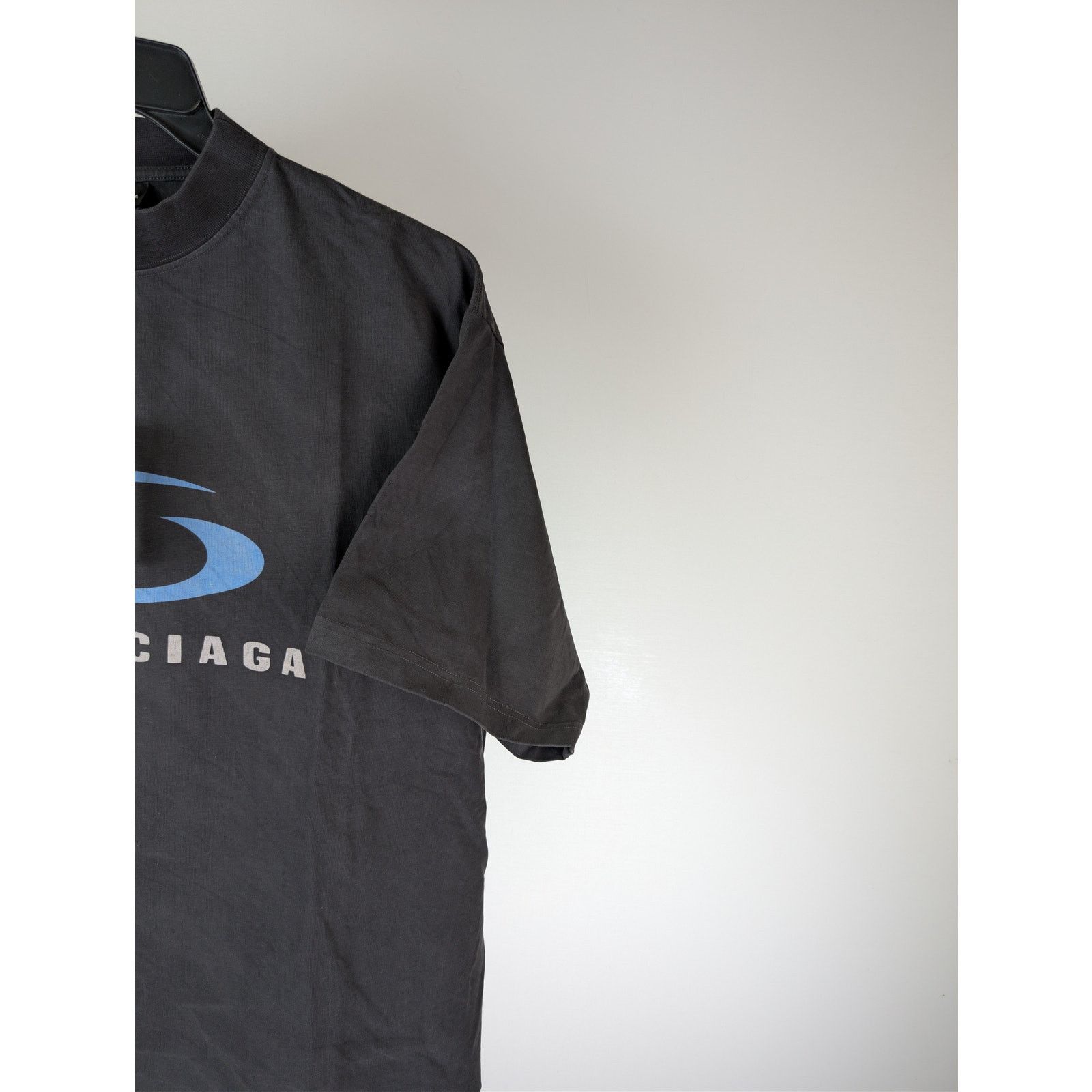 Balenciaga o1rshd1 Men's Loop Sports Icon T-Shirt in Black Size US XL / EU 56 / 4 - 5 Thumbnail