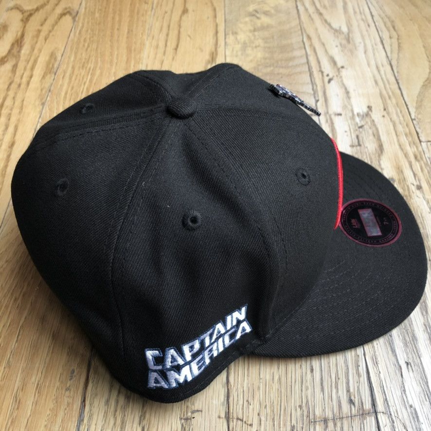 Marvel Comics Captain America Shield Logo Patch Marvel Lids Hat Pin 7 5/8 Size ONE SIZE - 3 Thumbnail