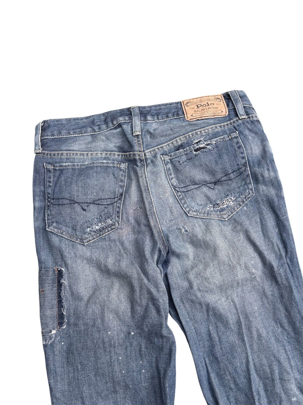 RRL Ralph Lauren Polo Ralph Lauren Patchwork Denim Pants Size US 28 / EU 44 - 6 Thumbnail