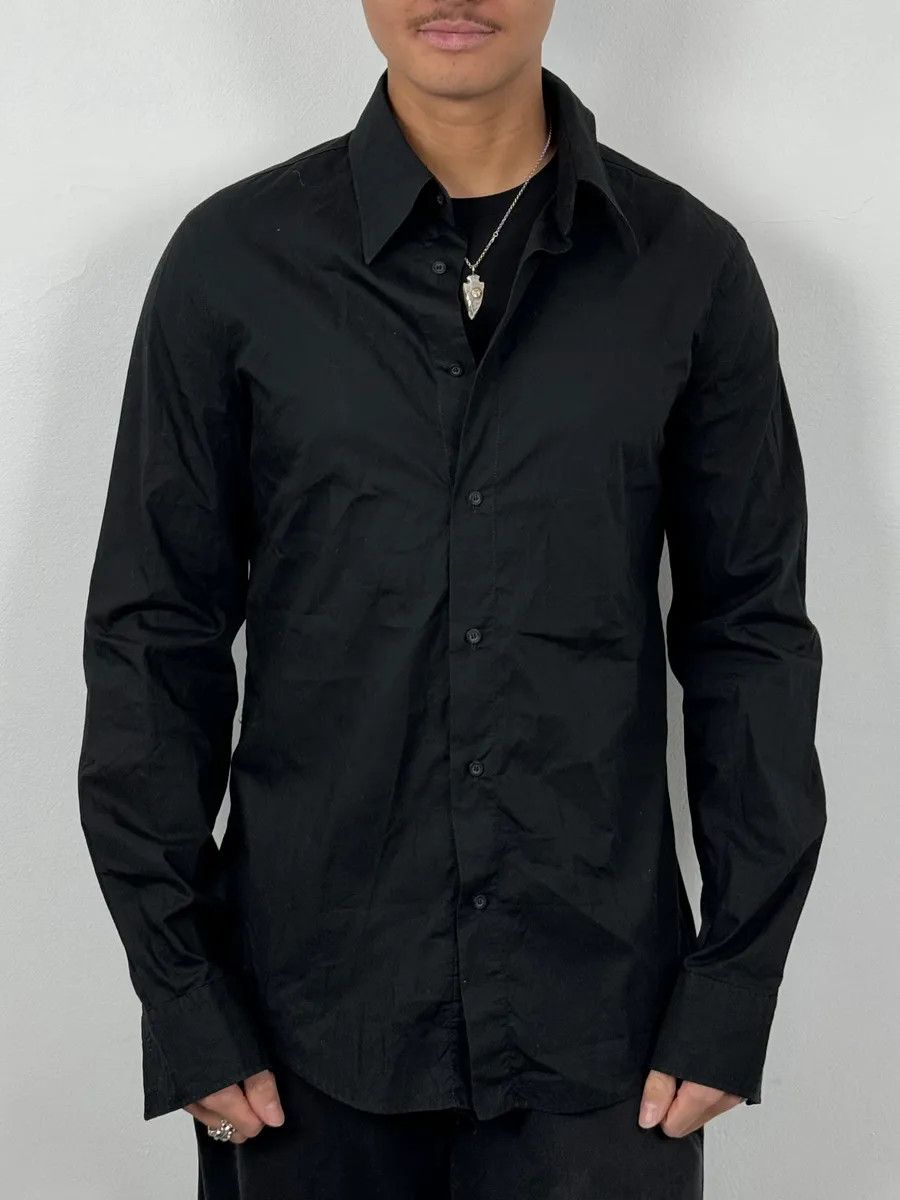 Roberto Cavalli 2000s Cavalli Peacock Black Shirt Size US M / EU 48-50 / 2 - 2 Thumbnail