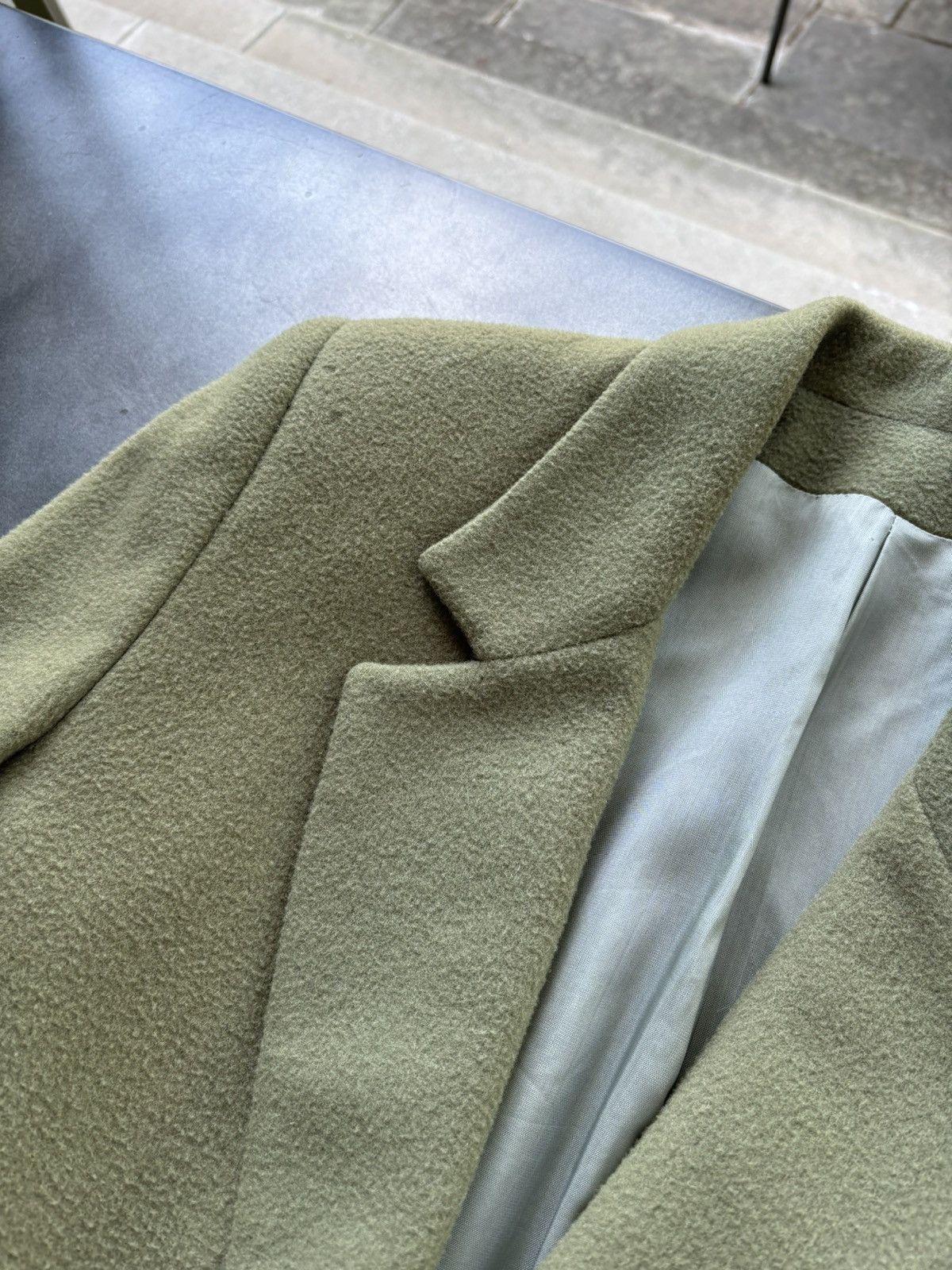 Vintage Felted Wool Blazer 70s Sports Coat 60s Bulgaria Mod