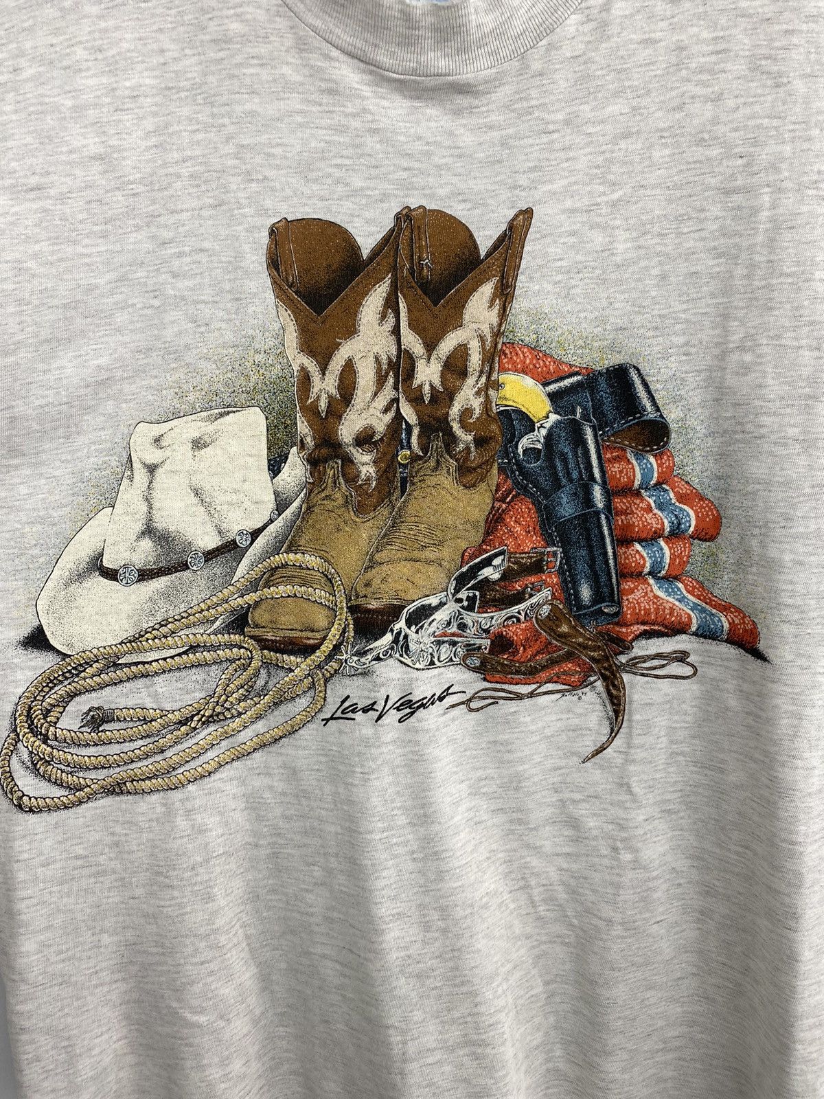 Cowboy Equipment 🇺🇸 Vintage 1994 Cowboy Western Las Vegas Rare Retro t-shirt Size US M / EU 48-50 / 2 - 7 Thumbnail