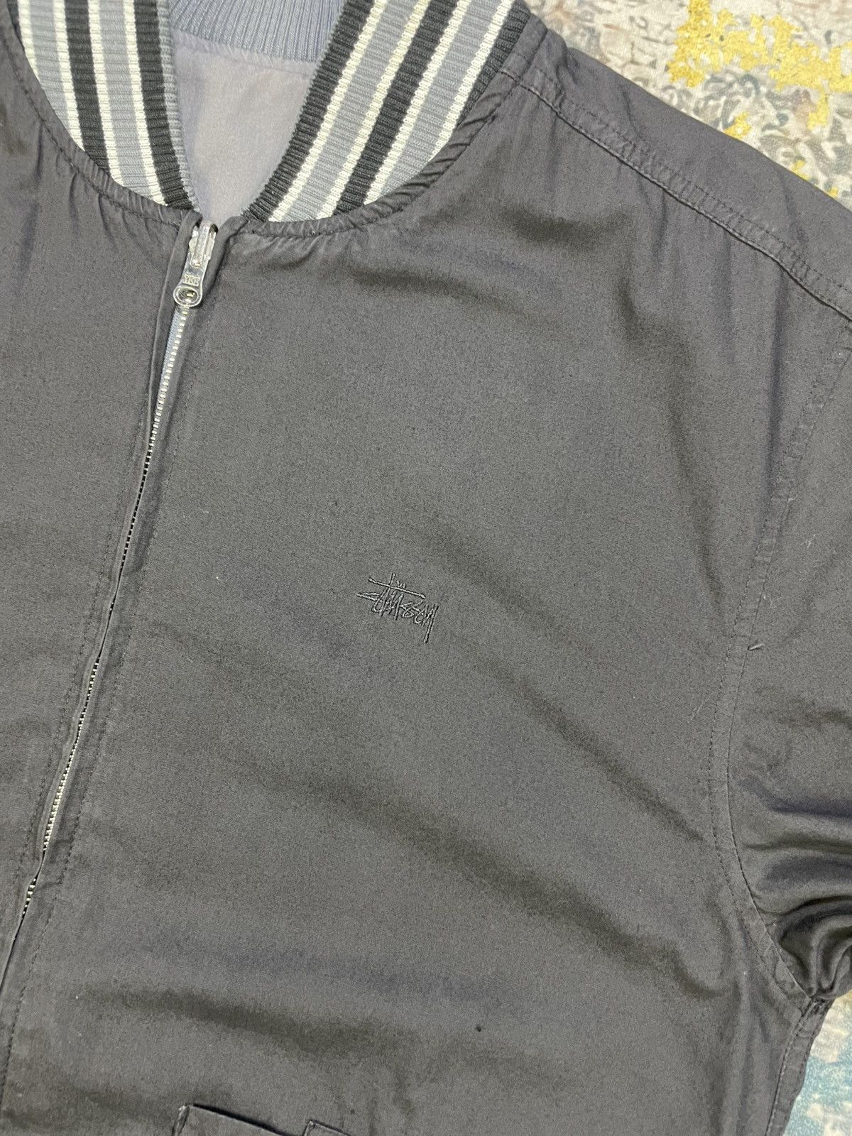 Stussy Vintage Stussy Reversible Cargo Bomber Jacket Size US L / EU 52-54 / 3 - 9 Thumbnail