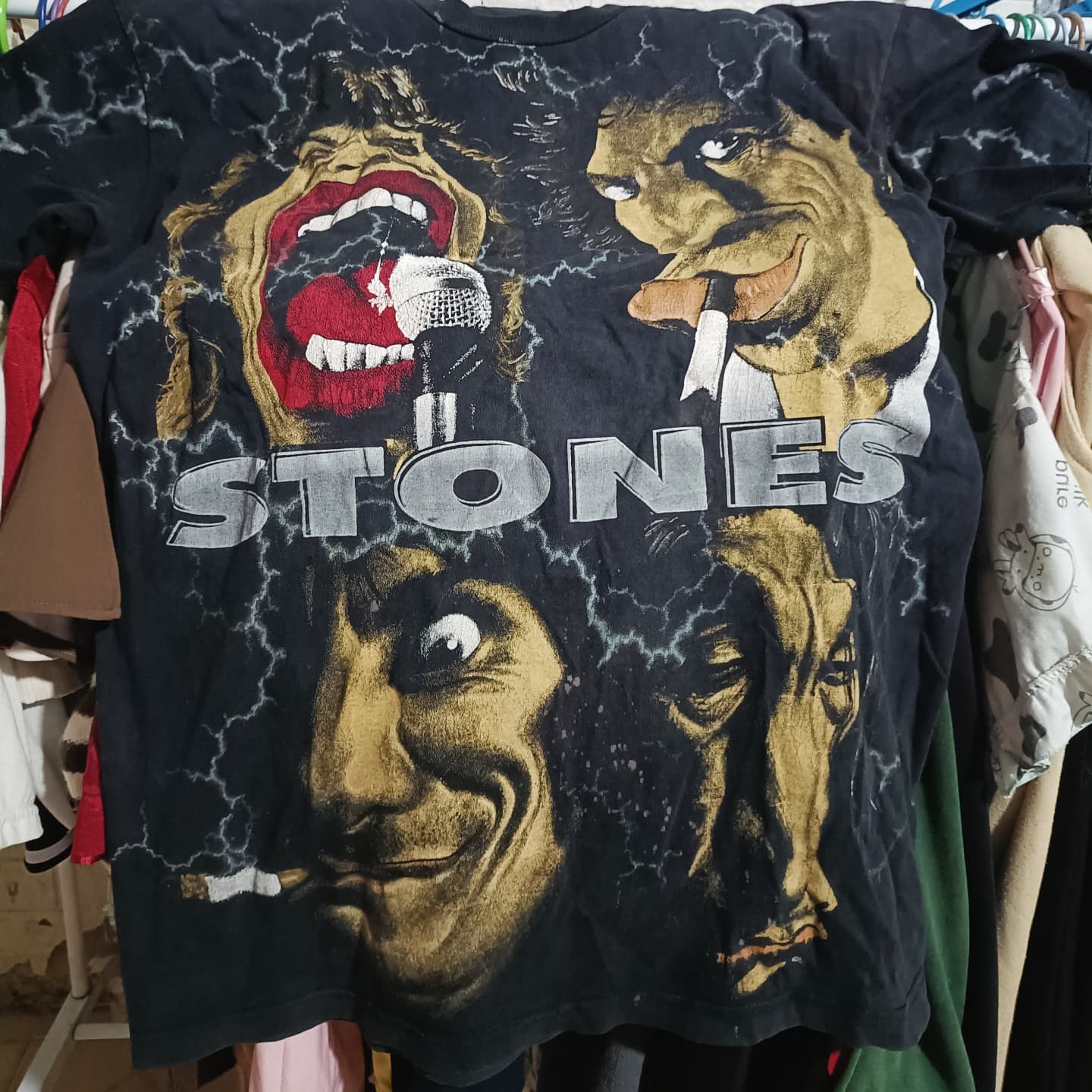 Vintage The Rolling stones Peyote 90' Size US XL / EU 56 / 4 - 1 Thumbnail