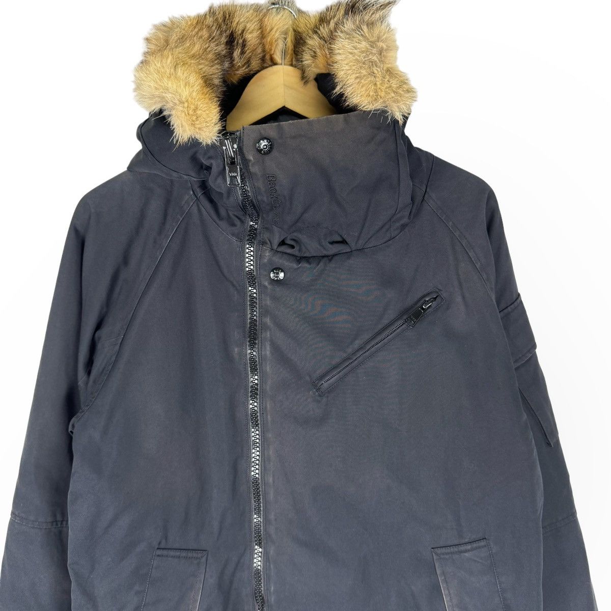 If Six Was Nine ❄️BACK CHANNEL FUR HOODIE DOWN ZIPPER JACKET Size US L / EU 52-54 / 3 - 4 Thumbnail