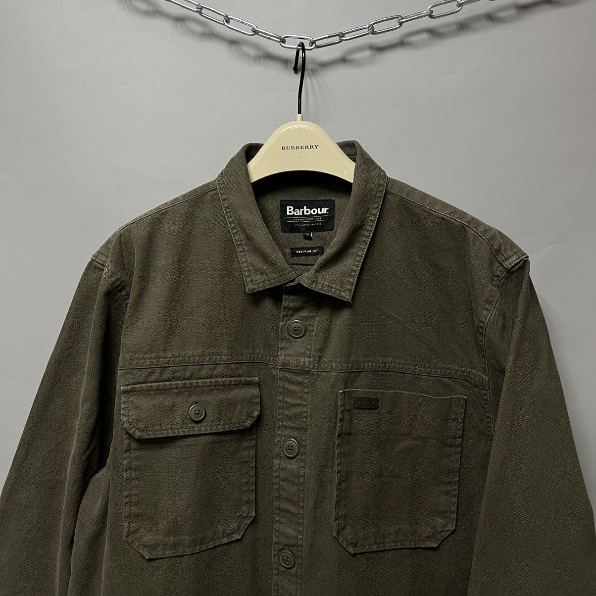 Barbour Barbour Lingfield Canvas Overshirt Garment Dye Jacket SS25 Size US XL / EU 56 / 4 - 4 Thumbnail