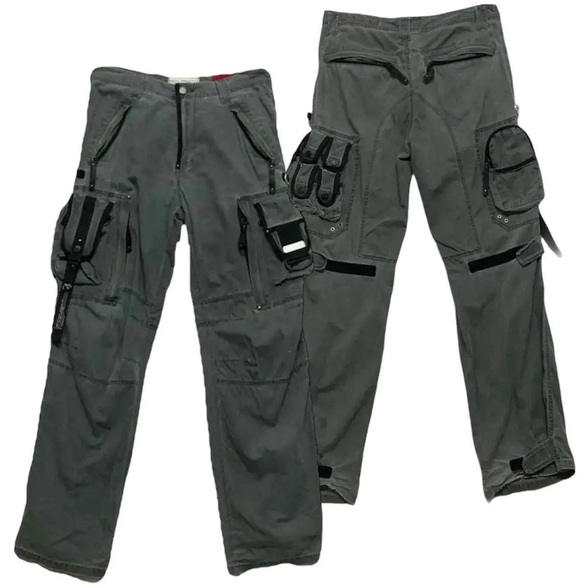 Japanese Brand RARE! 3D POCKET Tough Utility MultiPocket Bondage Cargo Pant Size US 33 - 1 Thumbnail