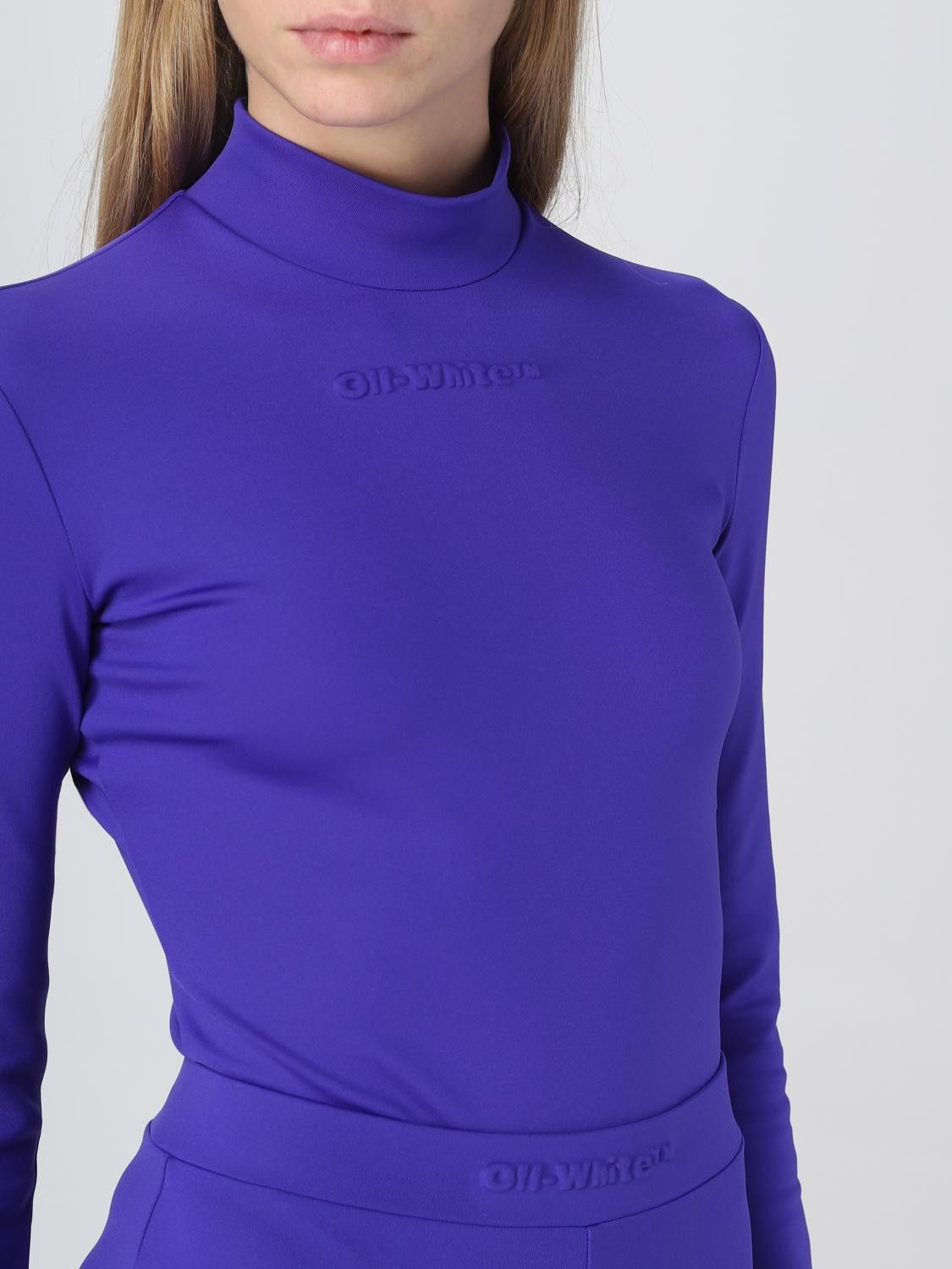 Off-White o1y1225 Bodysuit in Bright Blue Size S / US 4 / IT 40 - 4 Thumbnail