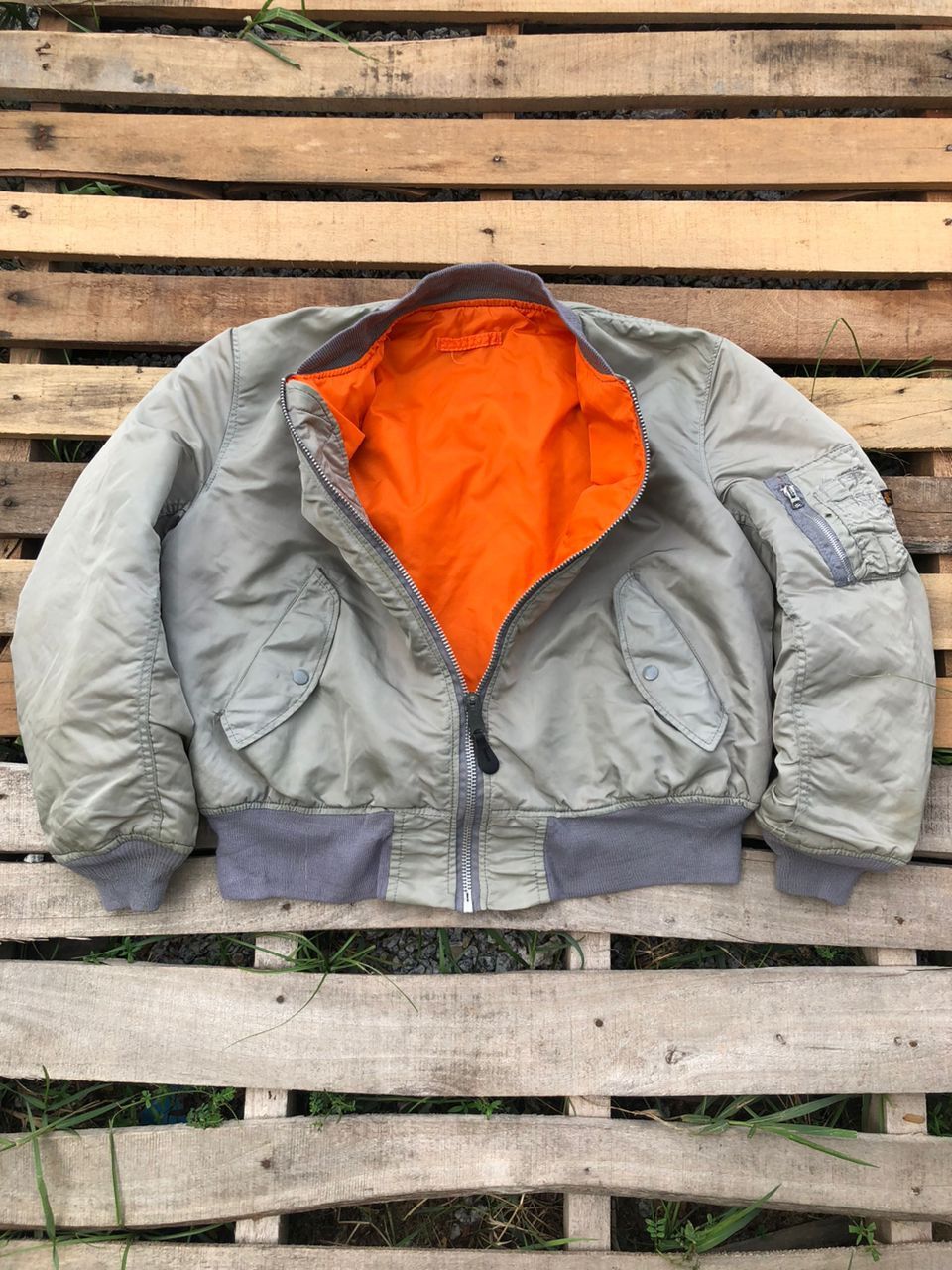 Vintage Alpha Industries MA-1 Reversible Bombers Jacket