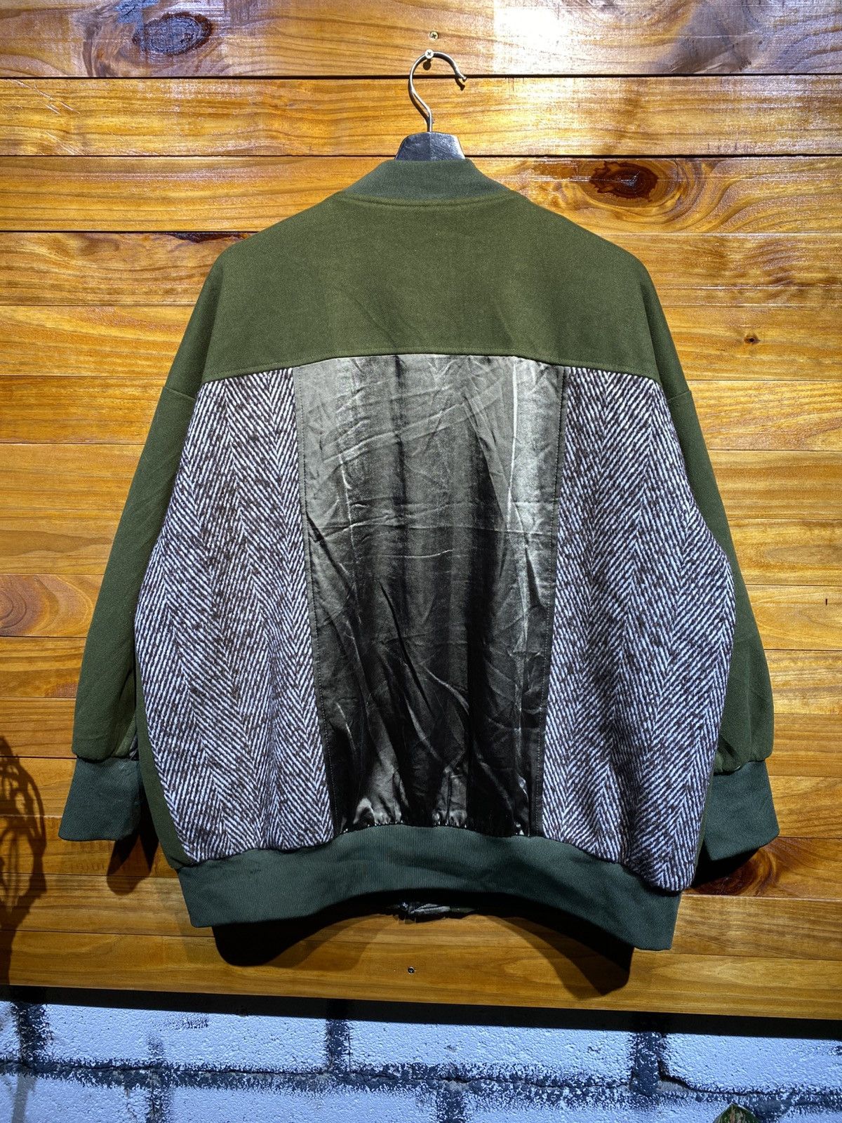 Japanese Brand Bittoko Olive Green Bomber Jacket Unisex Vintage Streetwear Size US L / EU 52-54 / 3 - 8 Thumbnail
