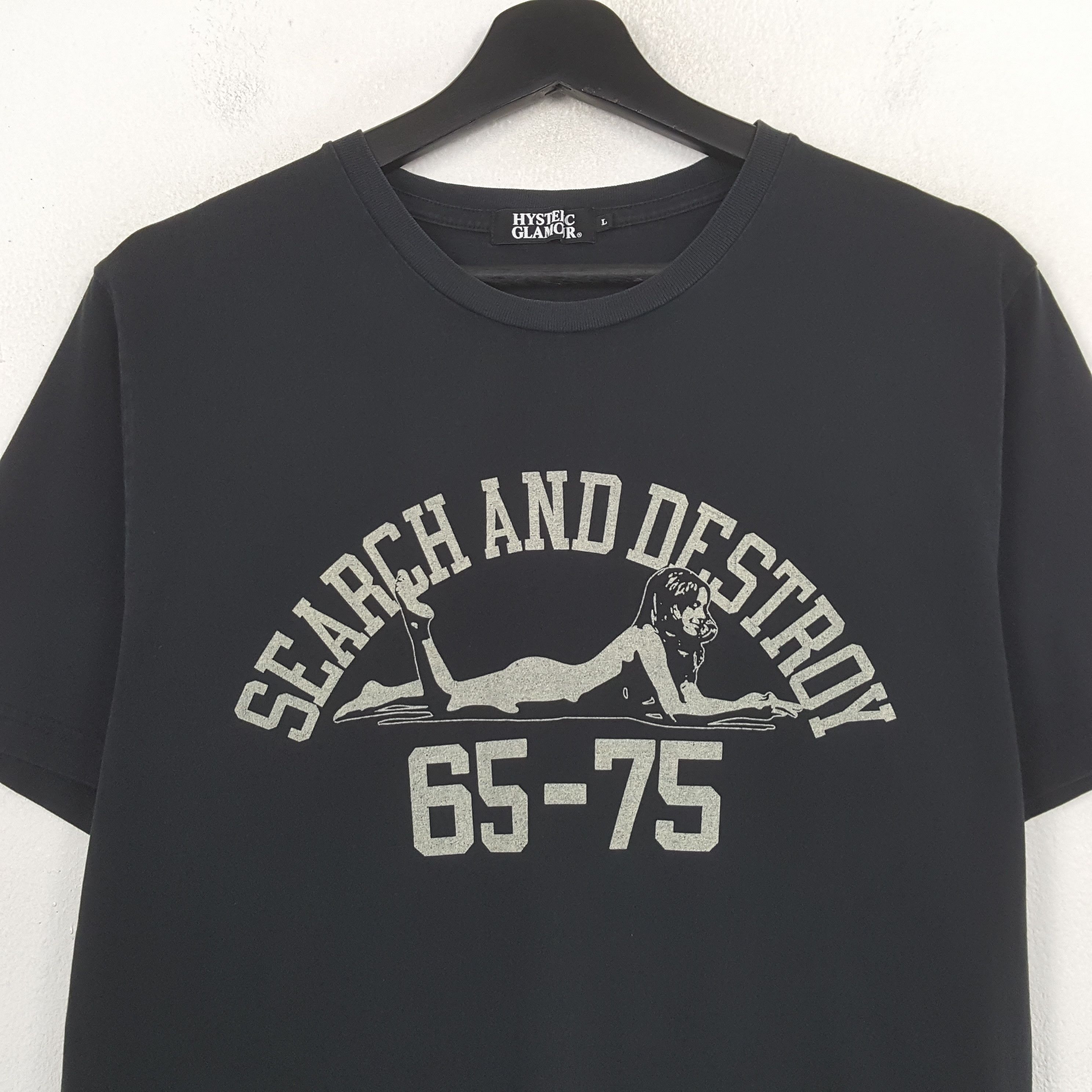 Hysteric Glamour Hysteric Glamour Search And Destroy Tshirt C299N67 Size US L / EU 52-54 / 3 - 2 Thumbnail