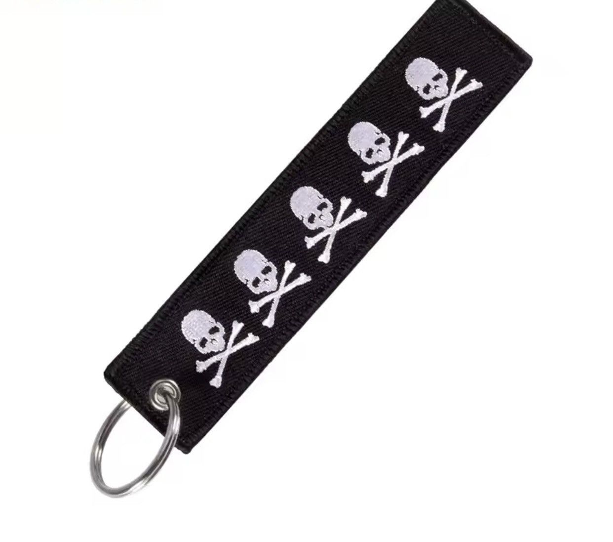 Japanese Brand Double-sided Embroidery Dangerous Skull Keychain Size ONE SIZE - 1 Thumbnail