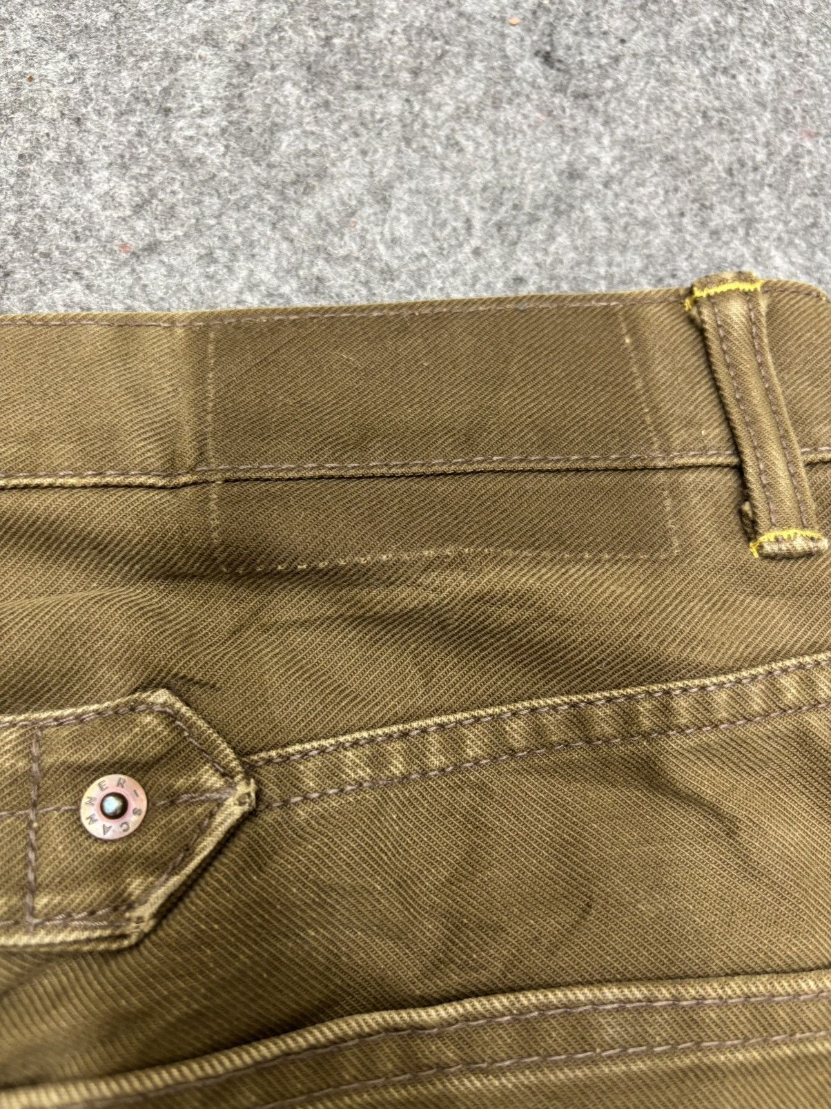 Japanese Brand 💥Japan Minimalist💥Scanner Fundamental Cinch Back Denim F664 Size US 34 / EU 50 - 19 Thumbnail