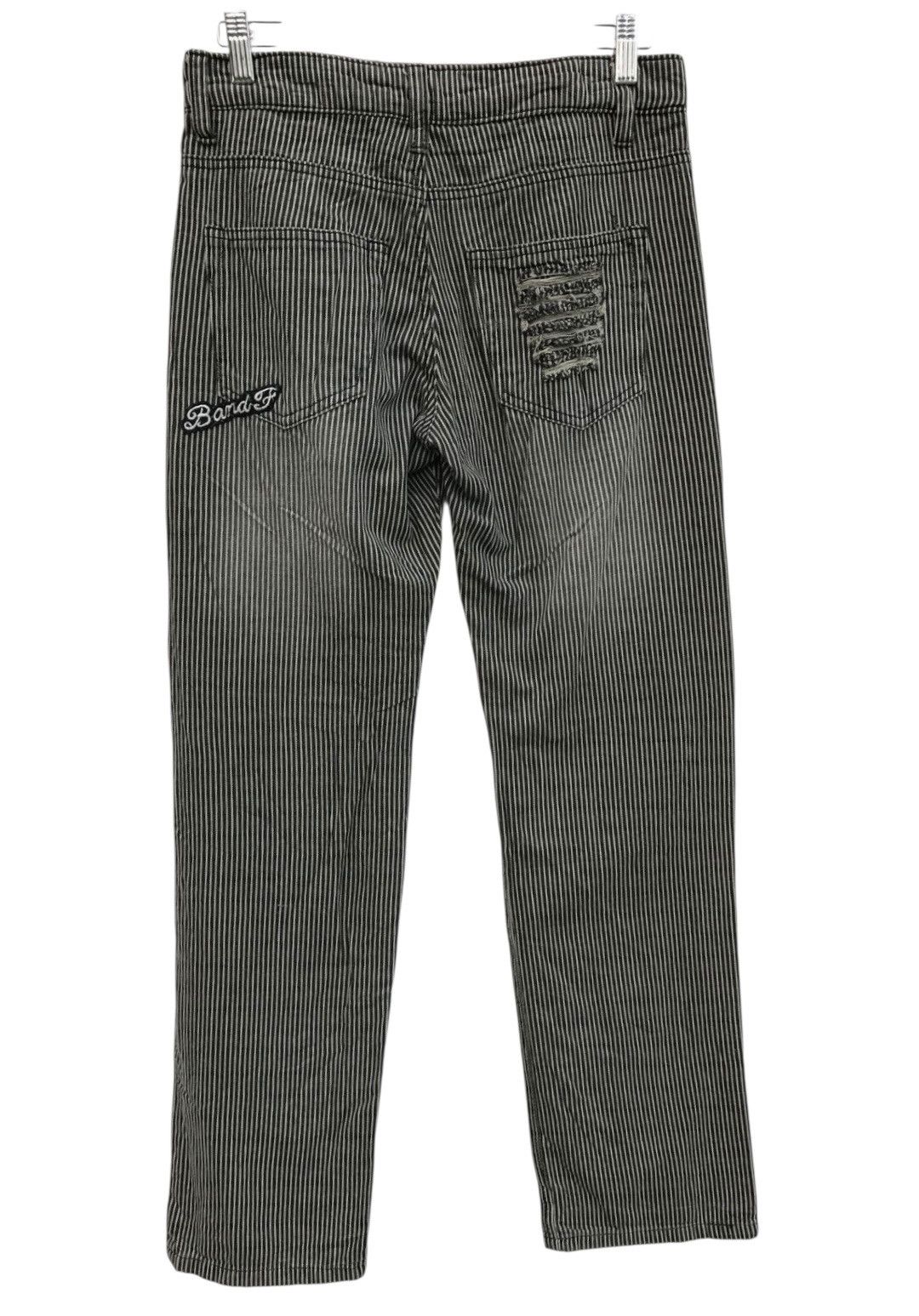 Japanese Brand Stripe Distressed Patches Casual Pants Workers Style Size US 29 - 7 Thumbnail