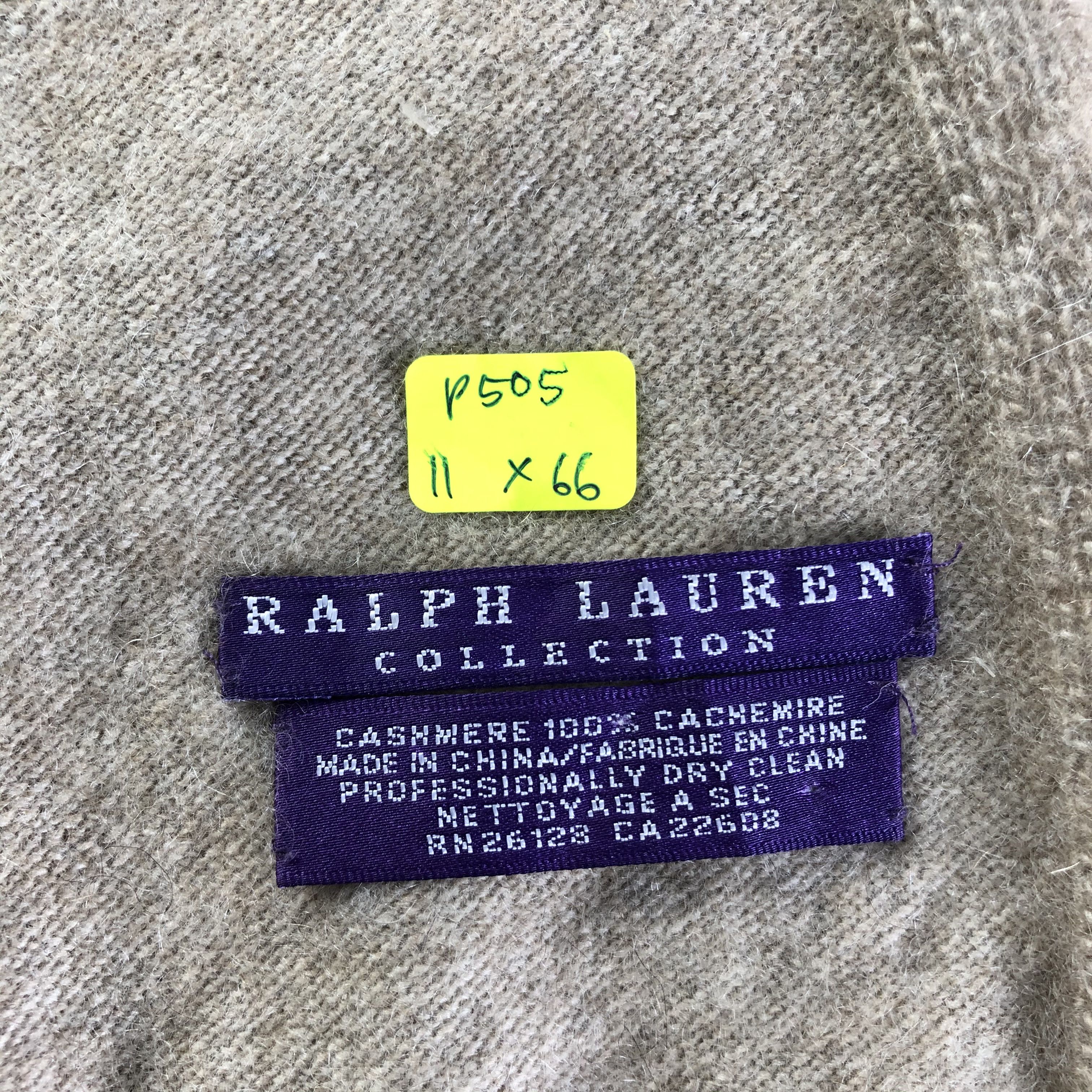 Polo Ralph Lauren Ralph Lauren Cashmere Scarf / Muffler / Neckwear Size ONE SIZE - 9 Thumbnail