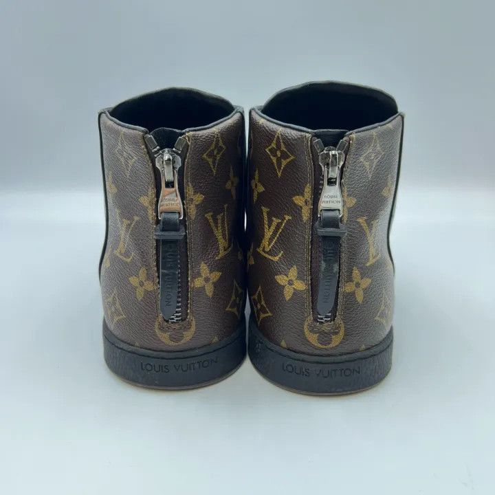 Louis Vuitton Louis Vuitton Black High-Top Leather Sneakers -2508 Size US 8.5 / EU 41-42 - 3 Thumbnail