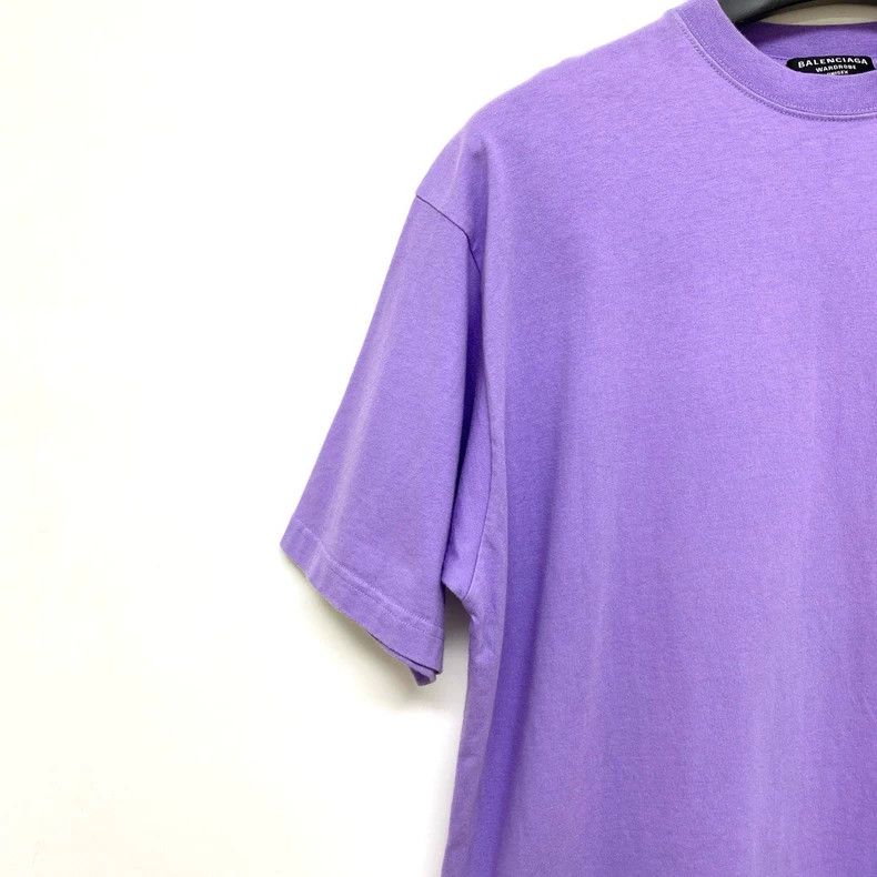 Balenciaga Balenciaga Purple Embroidered Coke Short Sleeve Tee Size US S / EU 44-46 / 1 - 5 Thumbnail