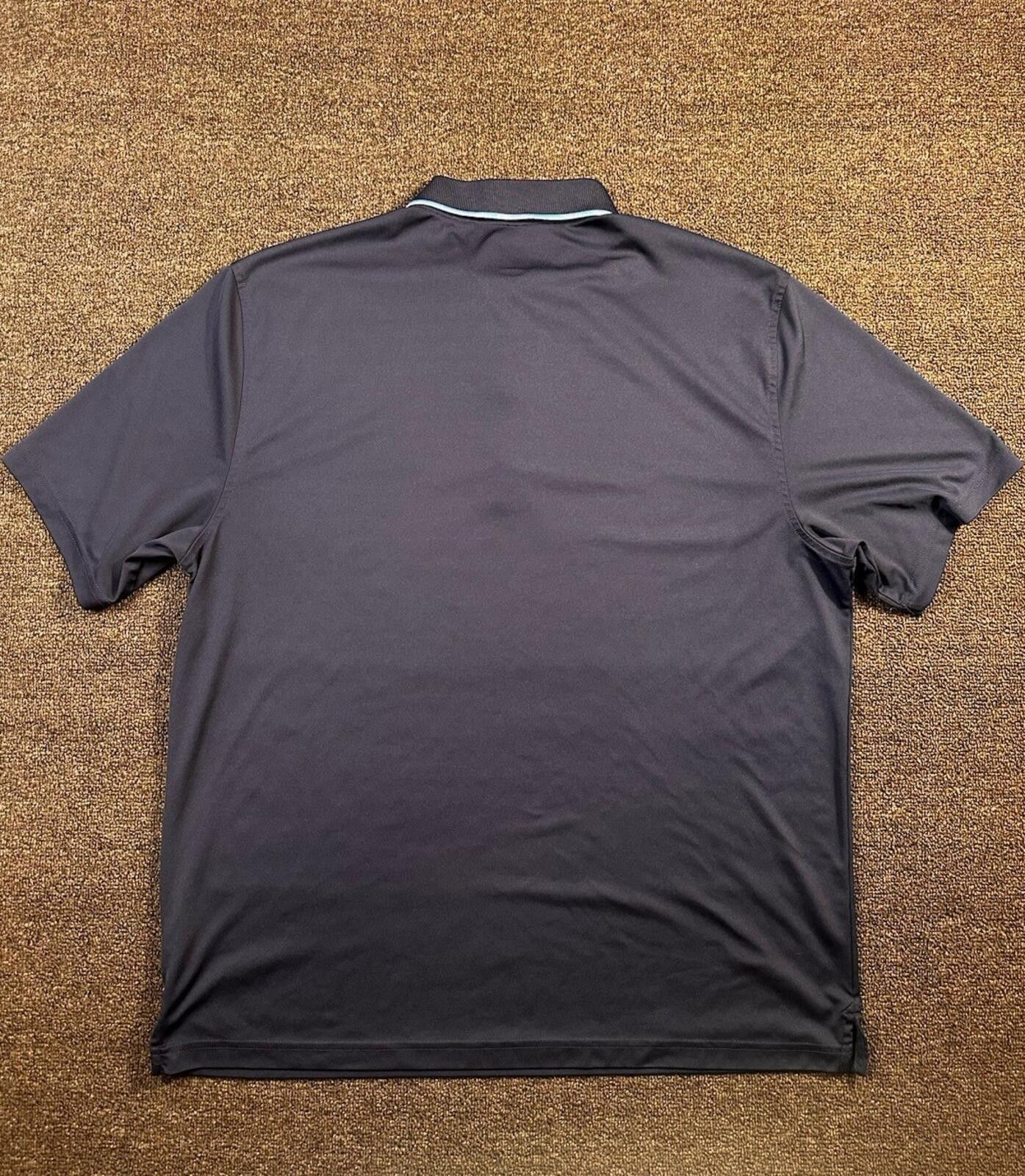 Greg Norman Greg Norman Play Dry Men's Navy Blue Geometric Polo XL Size US XL / EU 56 / 4 - 5 Thumbnail
