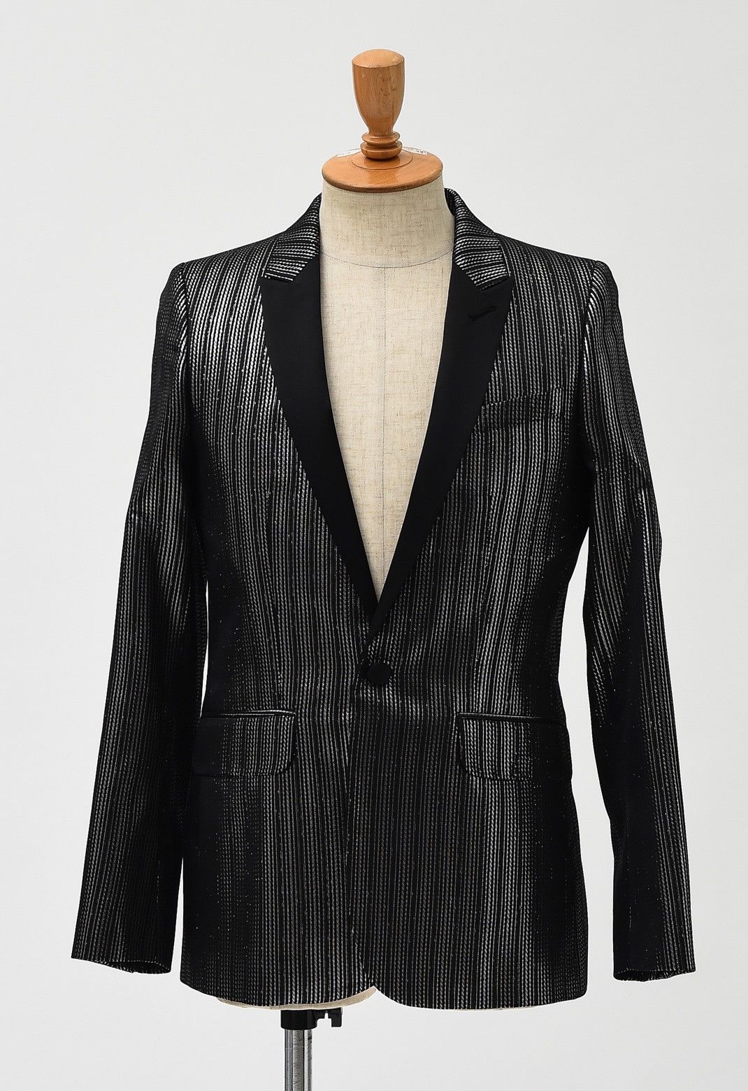 GARCONS INFIDELES Silver Metallic Jacket size 36 - retail $1000+ Size 36S - 1 Thumbnail