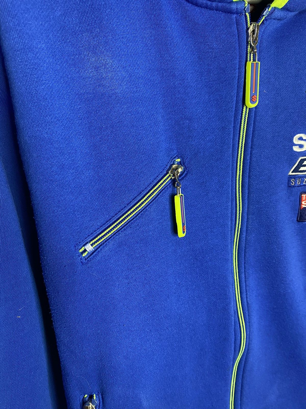 Vintage 🏎️Vintage Suzuki Motorcycle F1 Racing Team Full Zip Hoodie🏎️ Size US XS / EU 42 / 0 - 9 Thumbnail