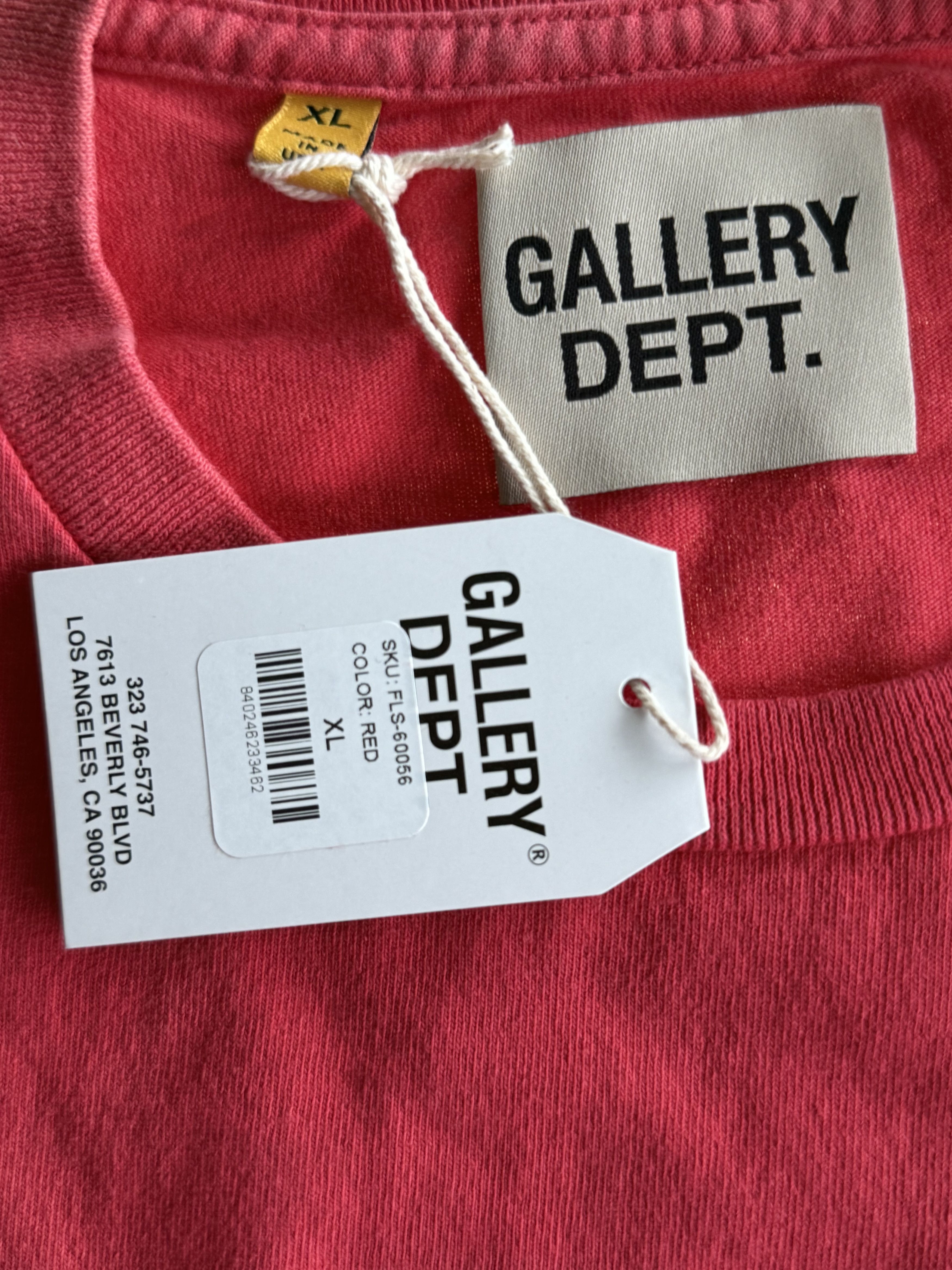 Gallery Dept. Gallery Dept Red & White French Logo Longsleeve T-Shirt Size US XXL / EU 58 / 5 - 3 Thumbnail
