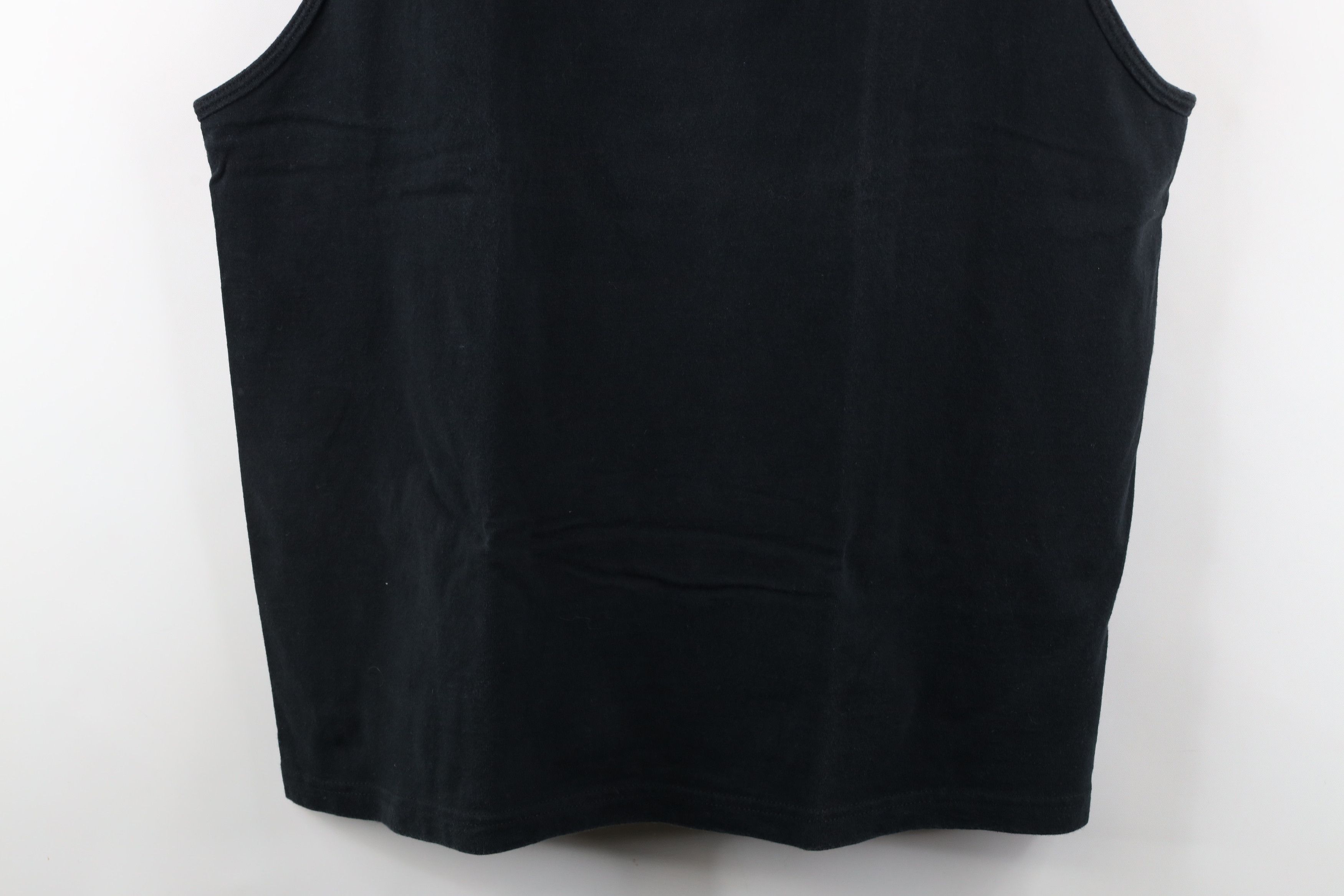 Vintage Vintage 90s Streetwear Blank Tank Top T-Shirt Black Cotton Size US XL / EU 56 / 4 - 3 Thumbnail