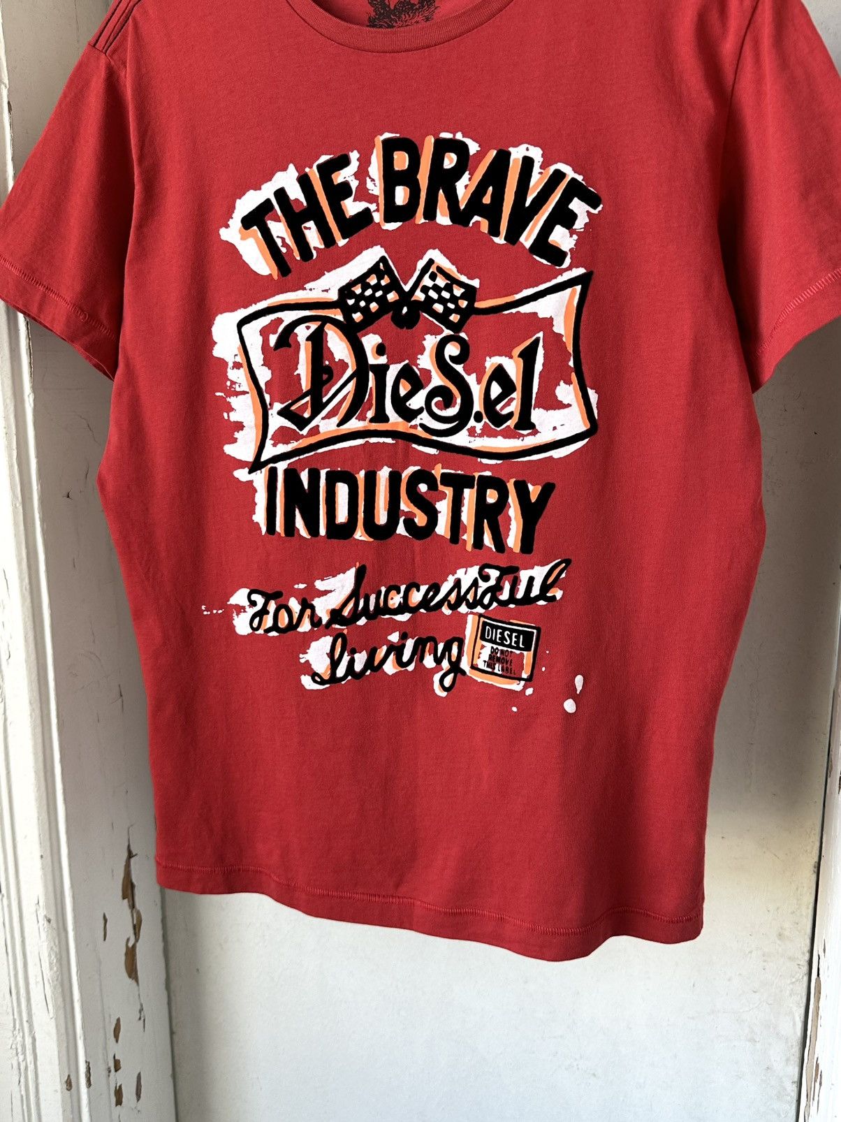 Diesel × Vintage Vintage Diesel Printed Red T-shirt Size US M / EU 48-50 / 2 - 3 Thumbnail