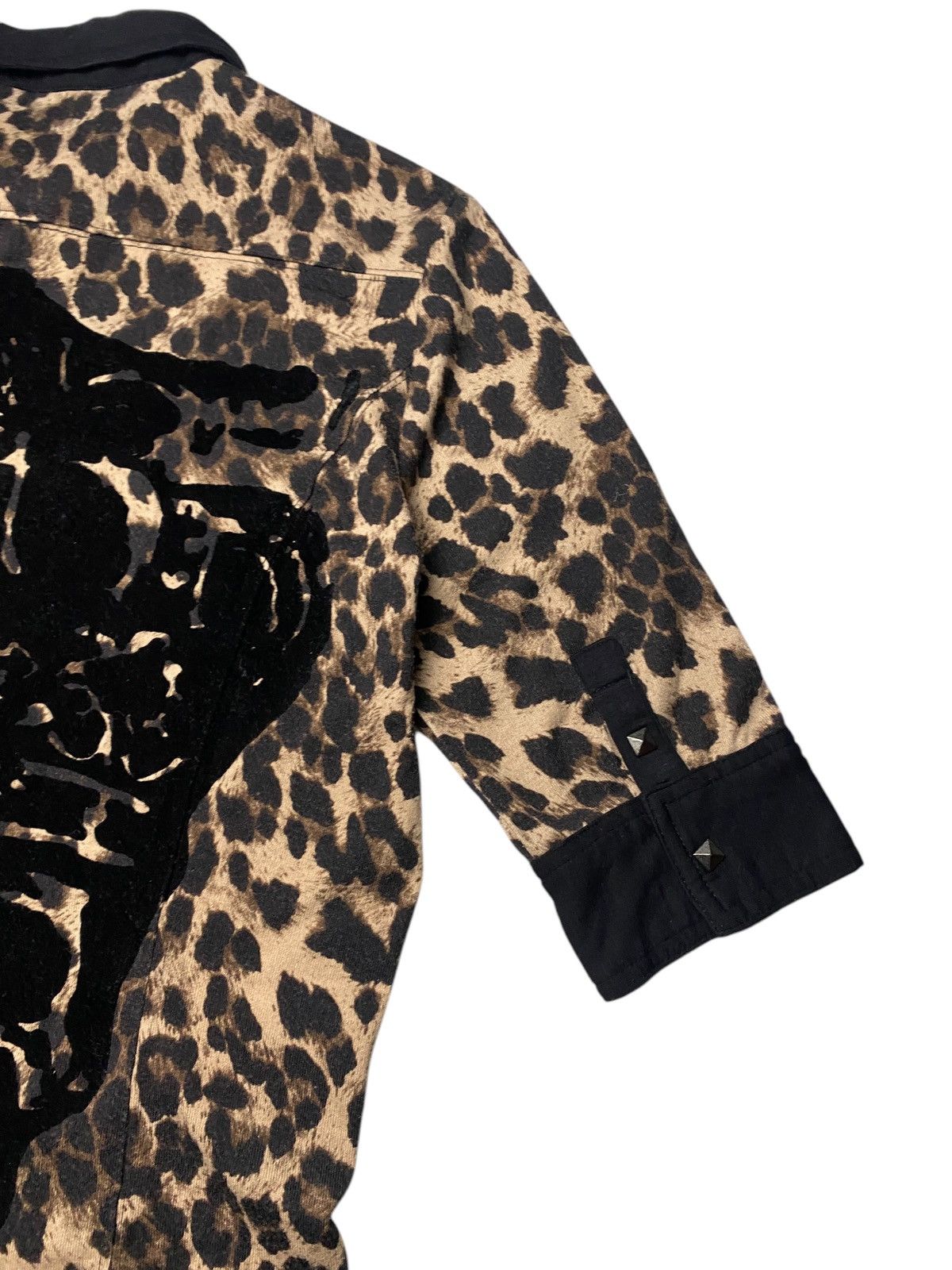 Hysteric Glamour 2000's Roshell Leopard Pattern Skull Shirts Size US M / EU 48-50 / 2 - 8 Thumbnail