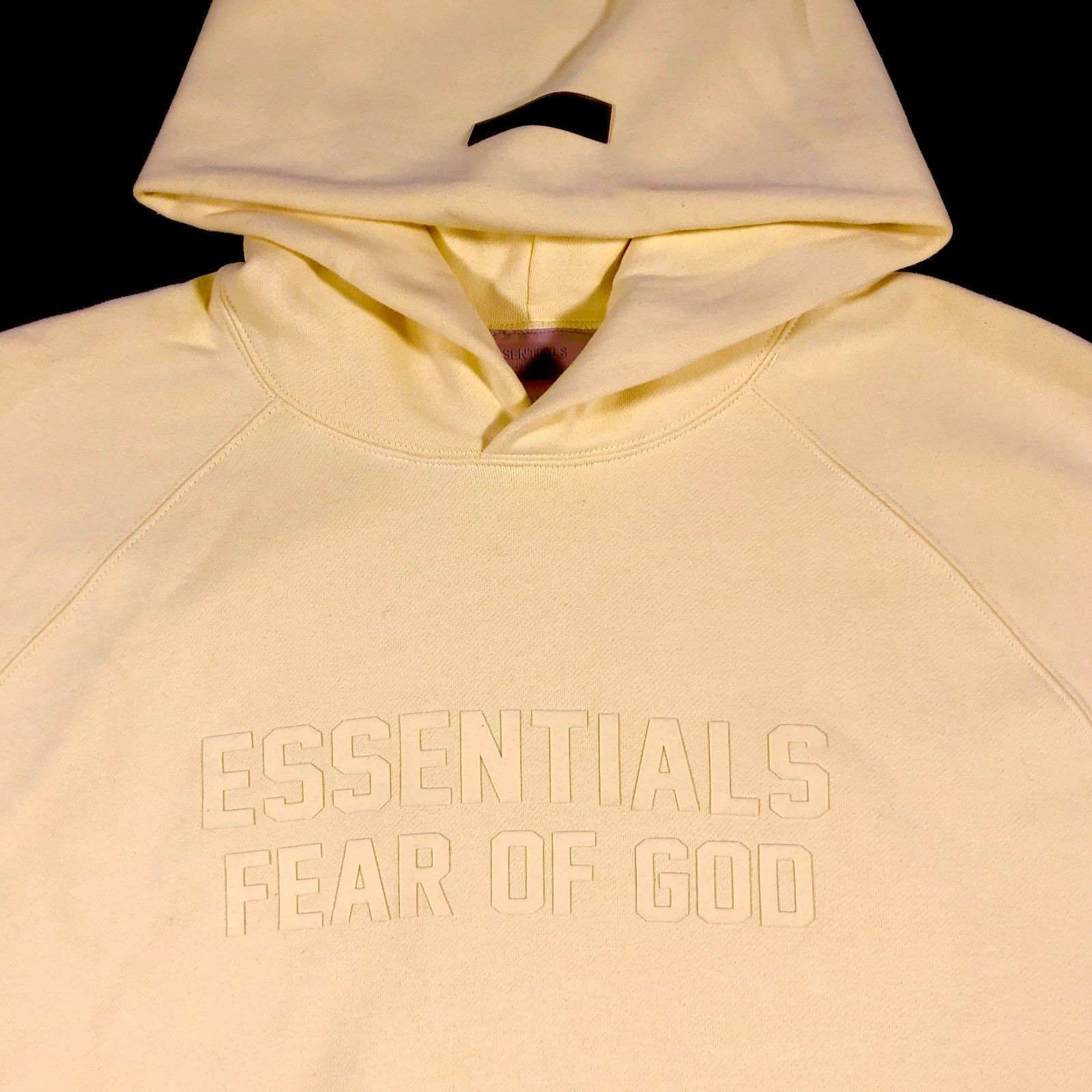Essentials × Fear of God Fear of God Essentials Oversize Light Yellow Hoodie Sweater Size US XXL / EU 58 / 5 - 2 Thumbnail