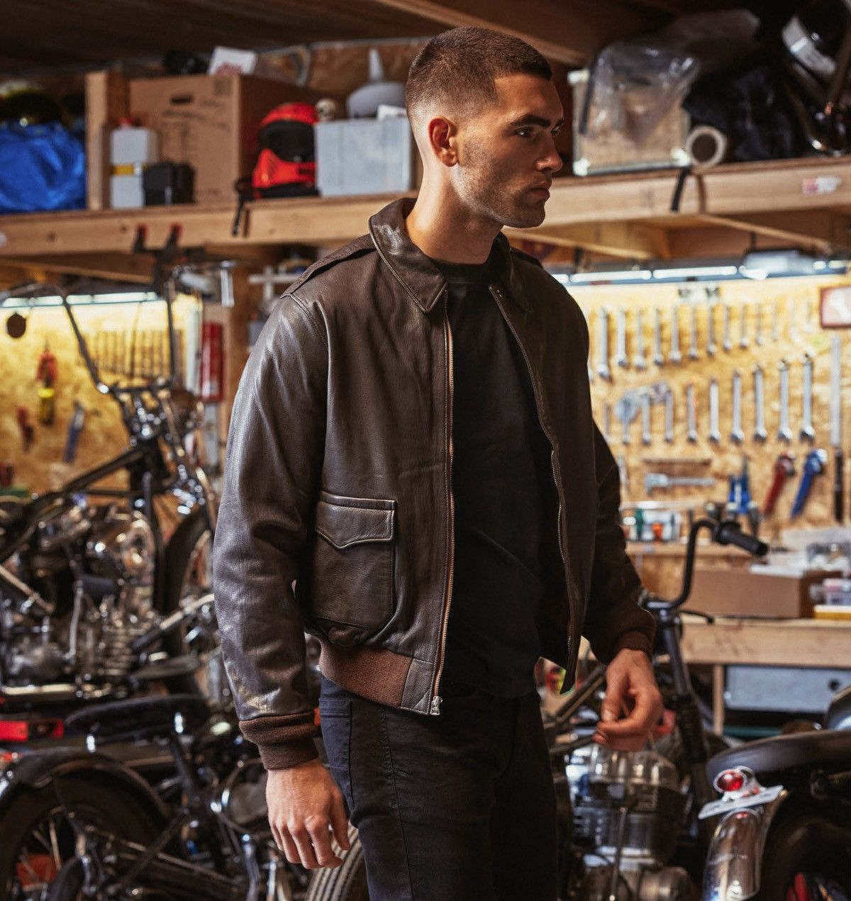 Buco Buco - The Real Mccoy’s Horsehide Leather A-2 Flight Jacket Size US S / EU 44-46 / 1 - 2 Thumbnail