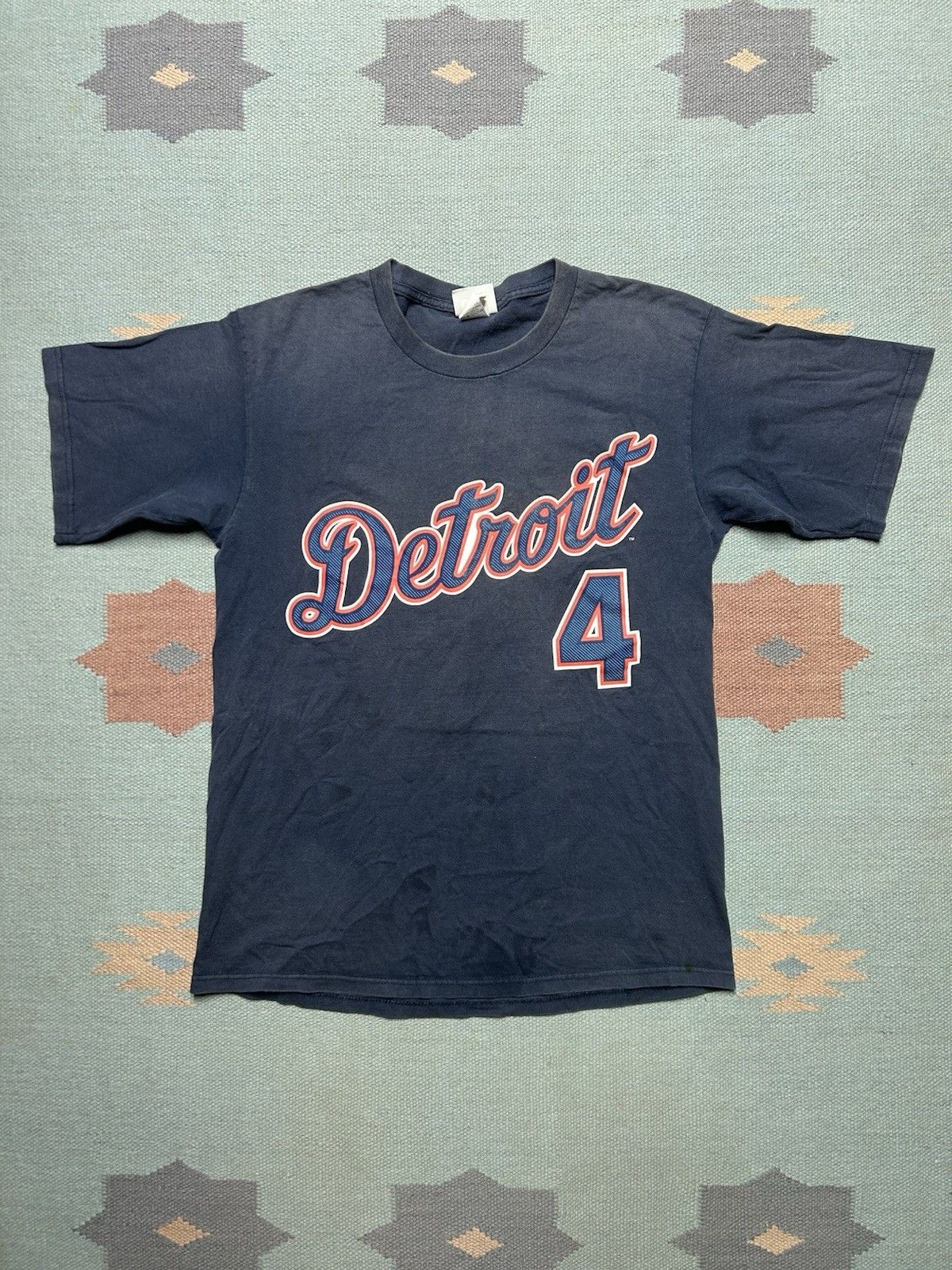 Vintage Vtg t shirt Detroit tigers Bobby Higginson #4 MLB faded med Size US M / EU 48-50 / 2 - 1 Thumbnail