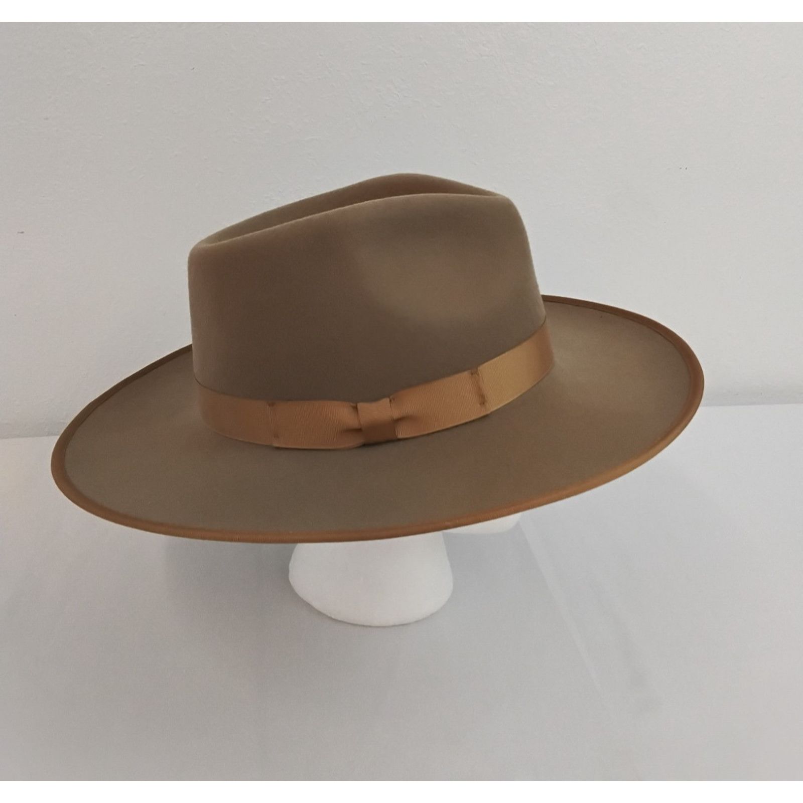 Other Gigi Pip Wide Fedora Hat Women's 59 Beige Australian Wool Size ONE SIZE - 3 Thumbnail