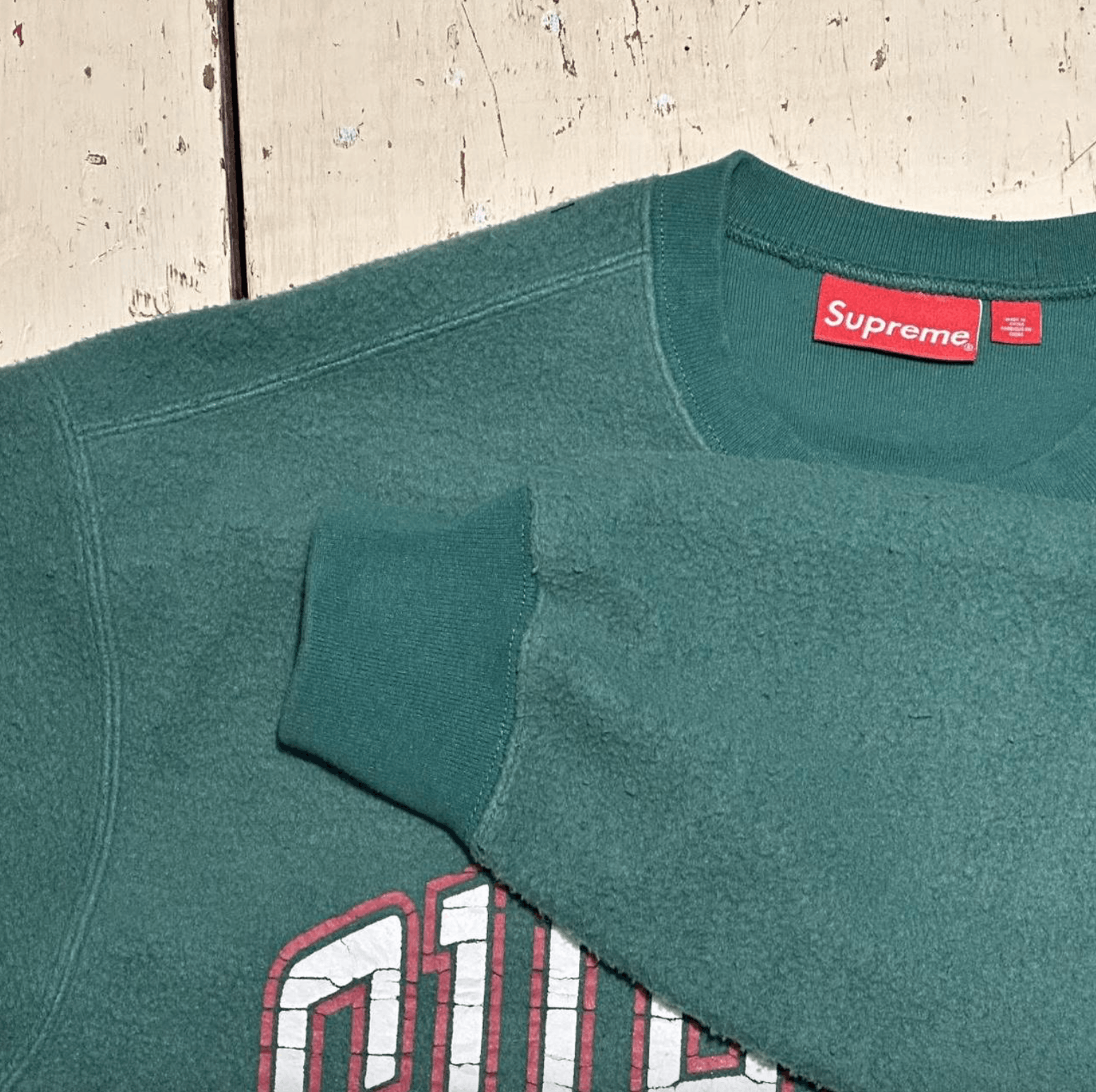 Supreme SUPREME INSIDE OUT CREWNECK SWEATSHIRT GREEN Size US S / EU 44-46 / 1 - 3 Thumbnail
