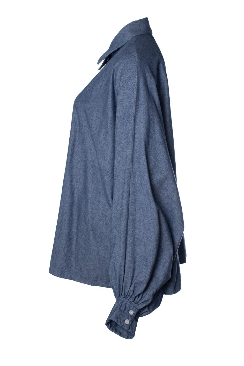 Other Sosue, blue oversized shirt with batt sleeves Size ONE SIZE - 3 Thumbnail