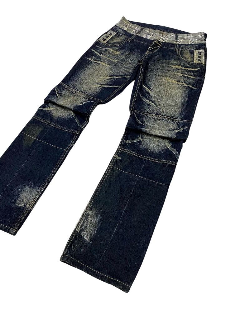 PPFM PPFM Double Waist Mud Wash Denim Pants Size US 32 / EU 48 - 23 Thumbnail