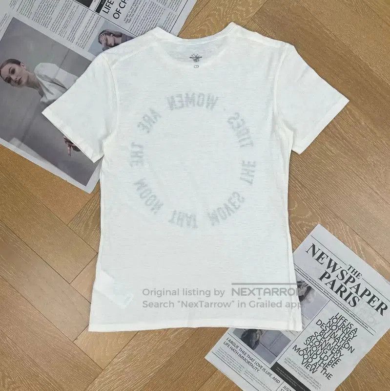 Dior Dior White Cotton Women's T. Size XS / US 0-2 / IT 36-38 - 1 Thumbnail