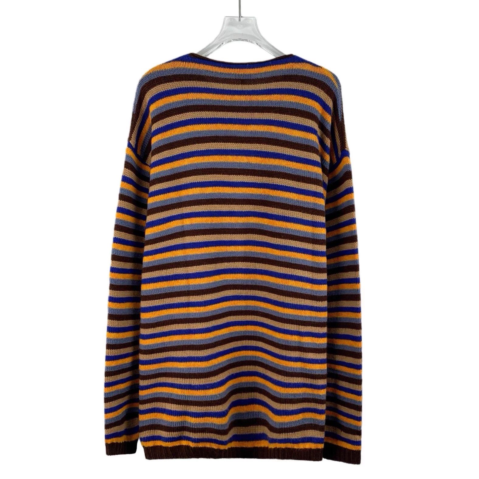 Loewe KM1036 Loewe Embroidered Wool Long-Sleeve Knit Sweater Size US M / EU 48-50 / 2 - 2 Thumbnail